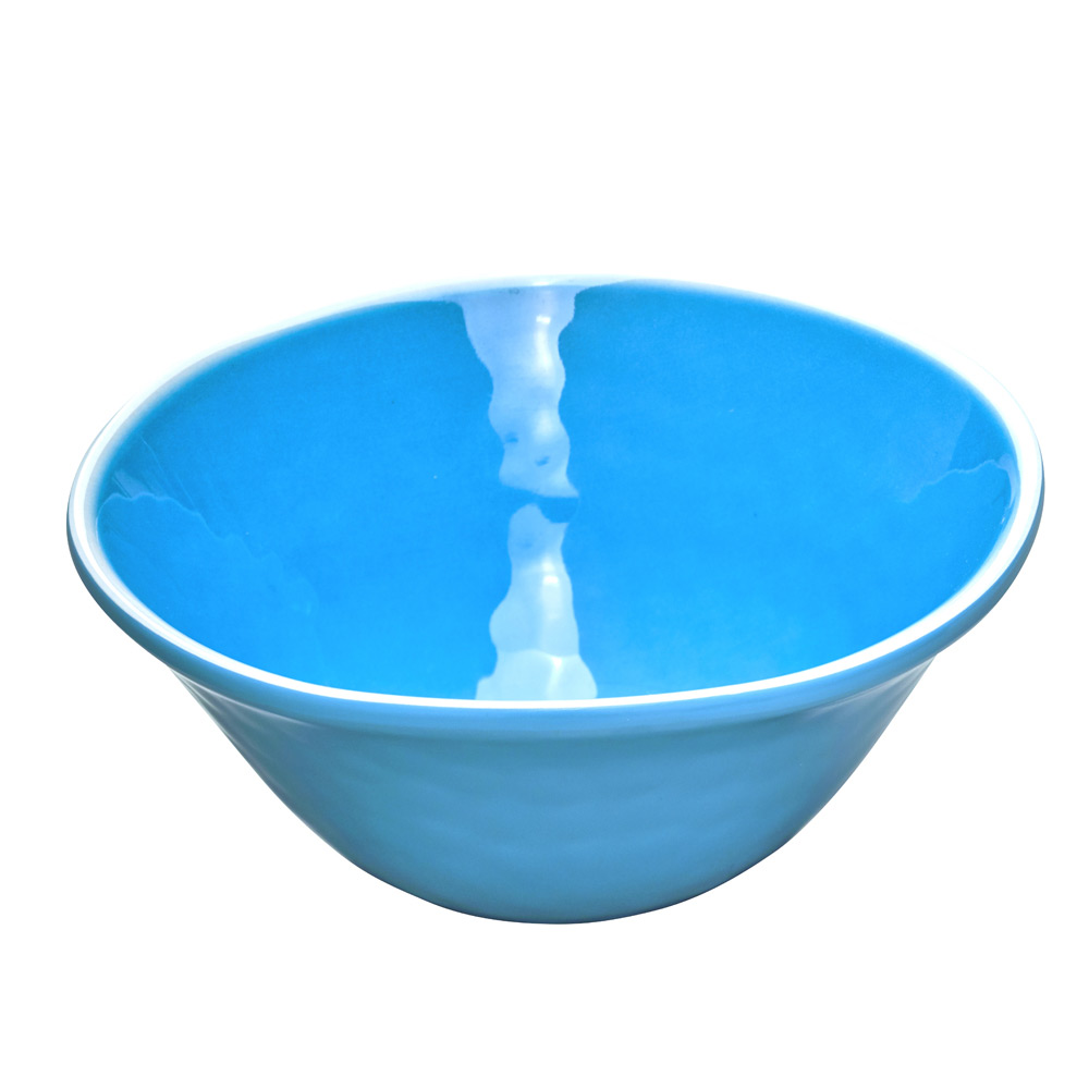 Bol en mélamine bleu 17 cm - Lot de 2 (photo) Bol en mélamine bleu 17 cm - Lot de 2