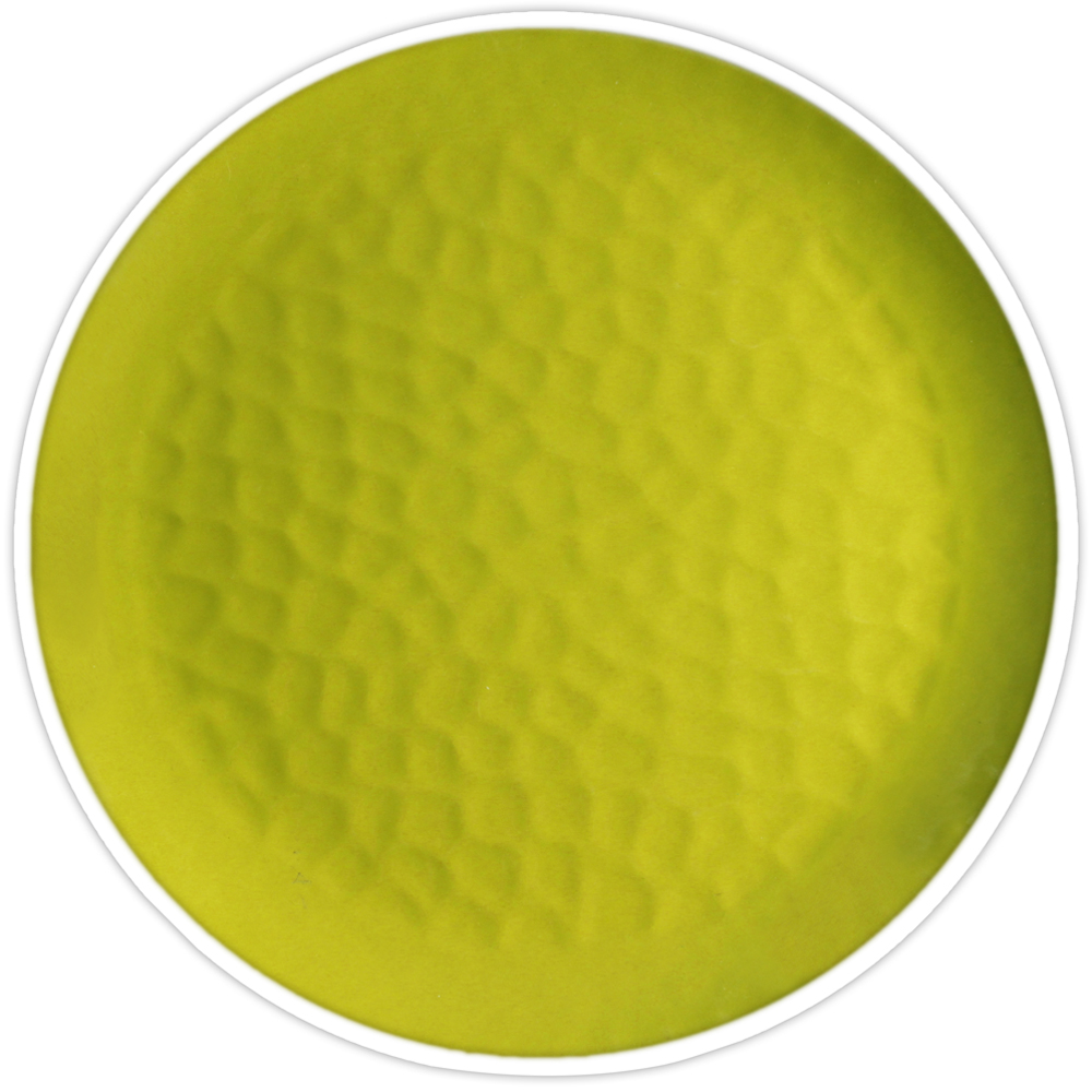 Grande assiette verte Ø 27 cm - Lot de 2