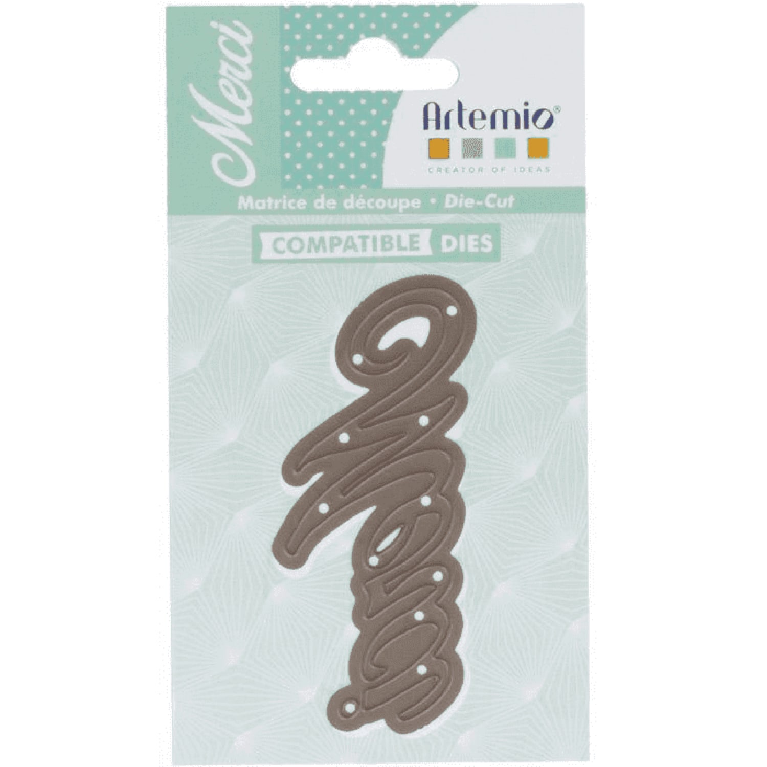 Matrice de découpe merci 8x3,5cm Matrice de découpe merci 8x3,5cm