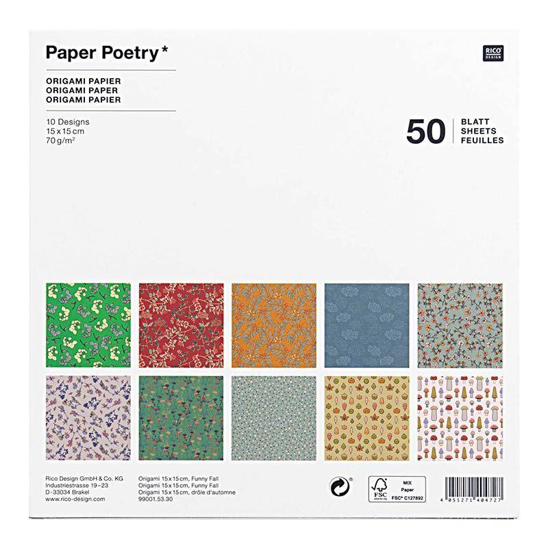 50 feuilles de papier d'origami 50 feuilles de papier d'origami