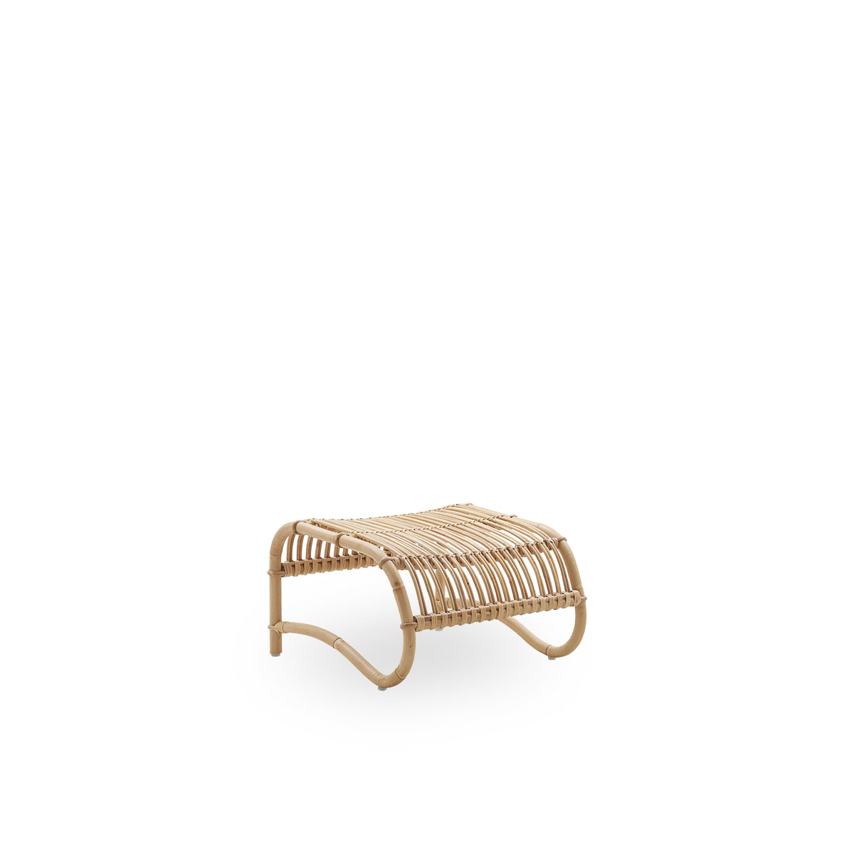 Repose-pieds en rotin by Viggo Boesen