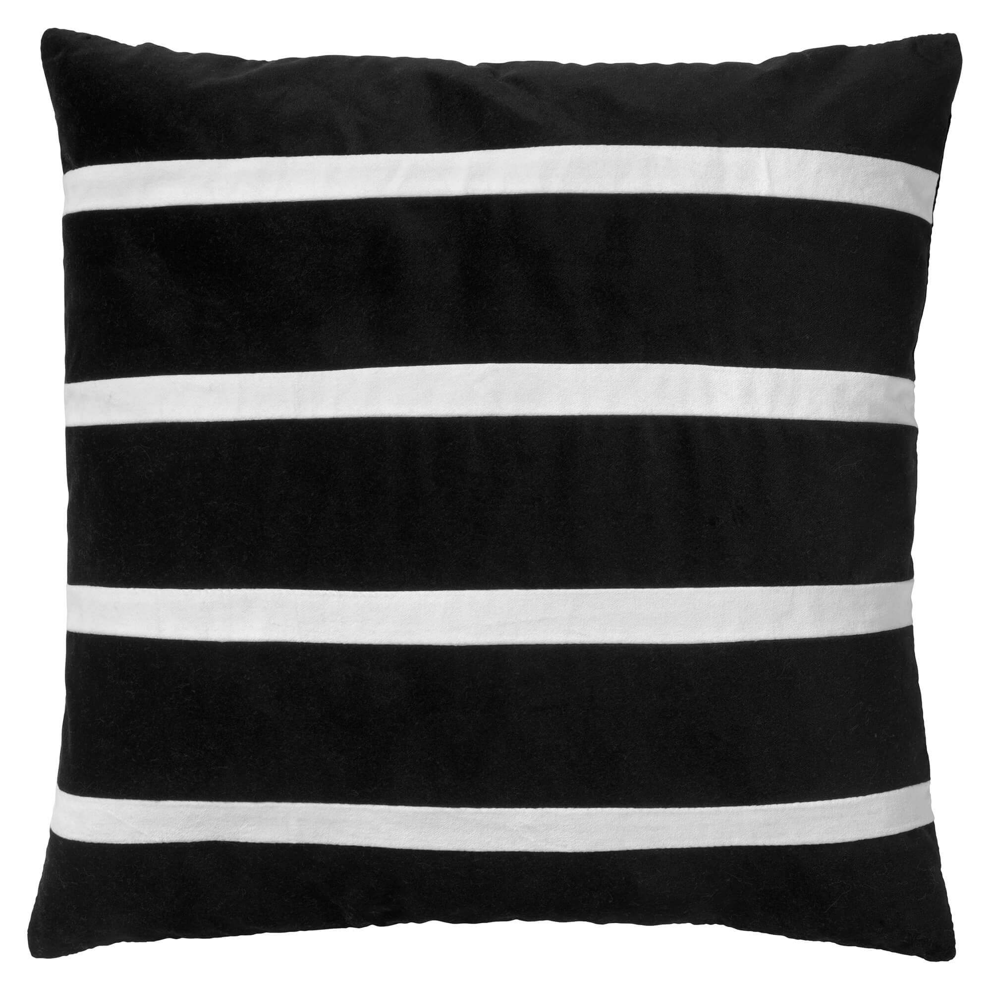 coussin en velours Noir 45x45 (photo) coussin en velours Noir 45x45