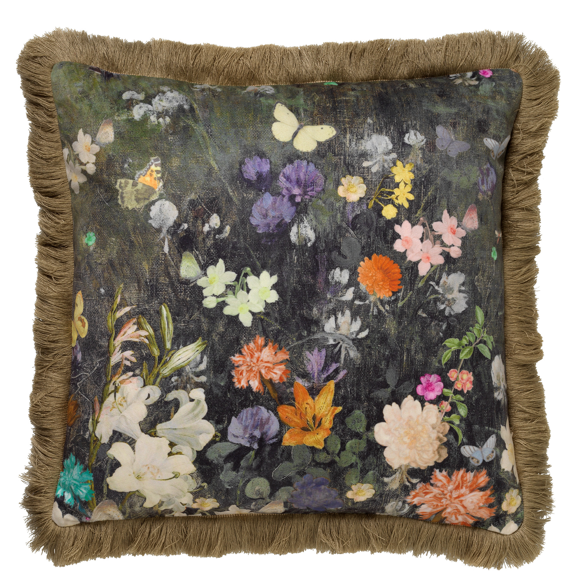 Housse de coussin en velours Vert pin 45x45 Housse de coussin en velours Vert pin 45x45