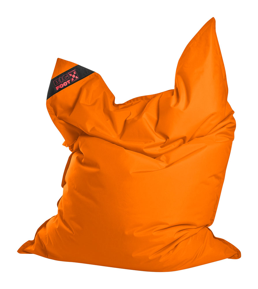 Coussin géant en polyester imperméable orange Coussin géant en polyester imperméable orange