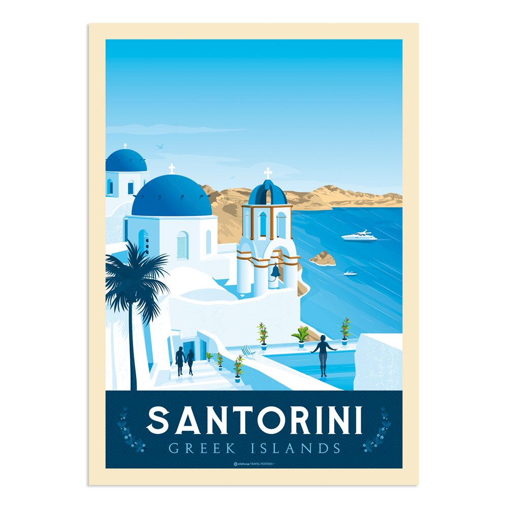 Affiche Santorin 30x40 cm Affiche Santorin 30x40 cm