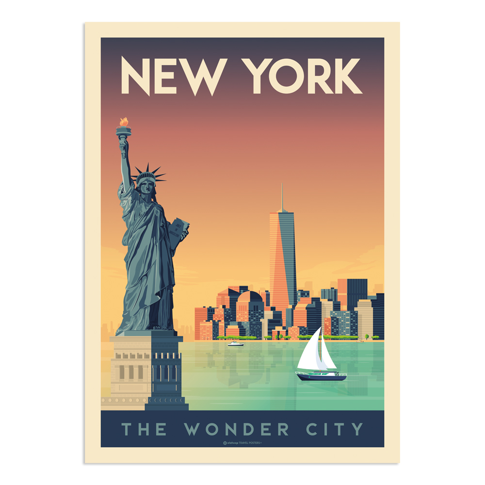 Affiche New York 21x29,7 cm Affiche New York 21x29,7 cm