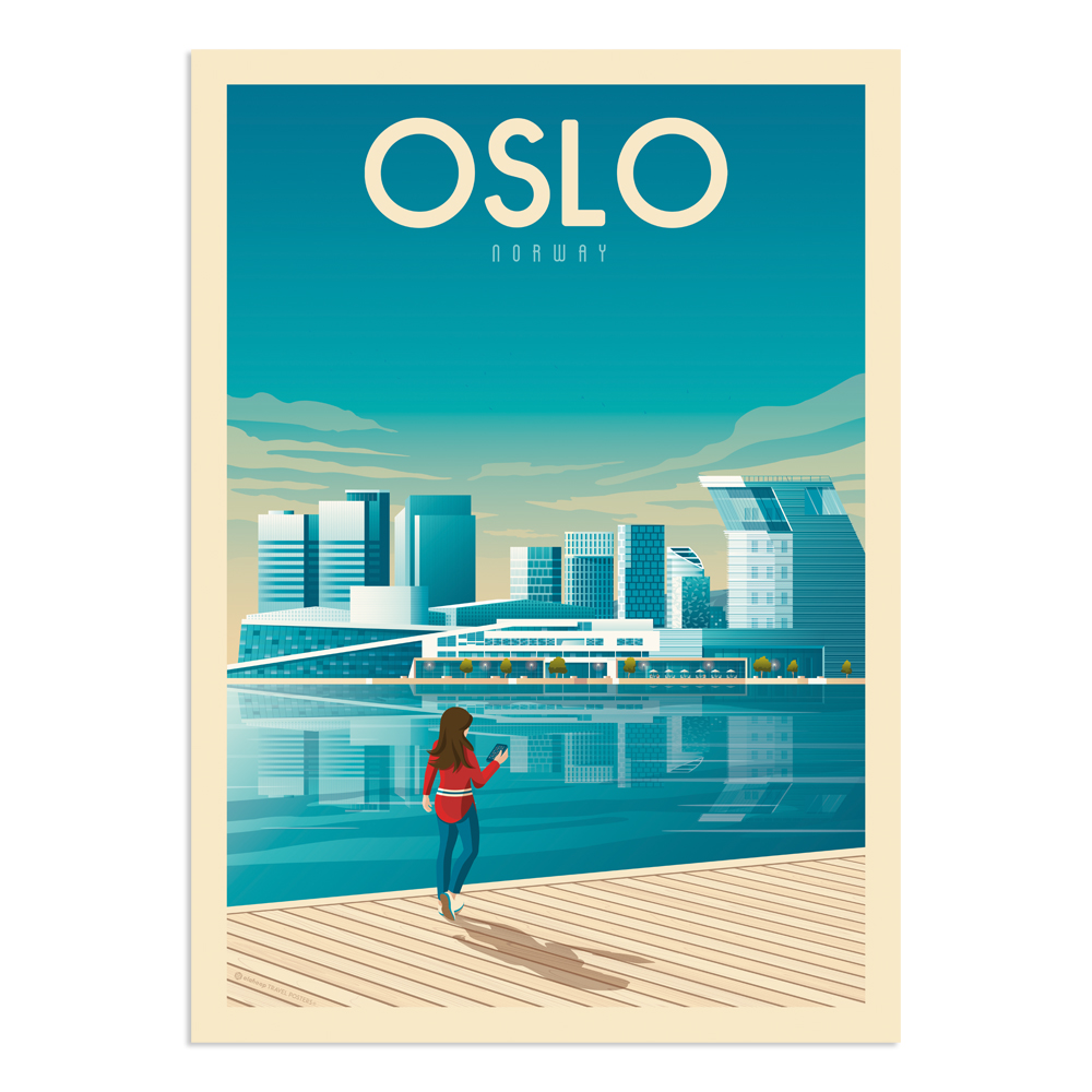 Affiche Oslo 21x29,7 cm Affiche Oslo 21x29,7 cm