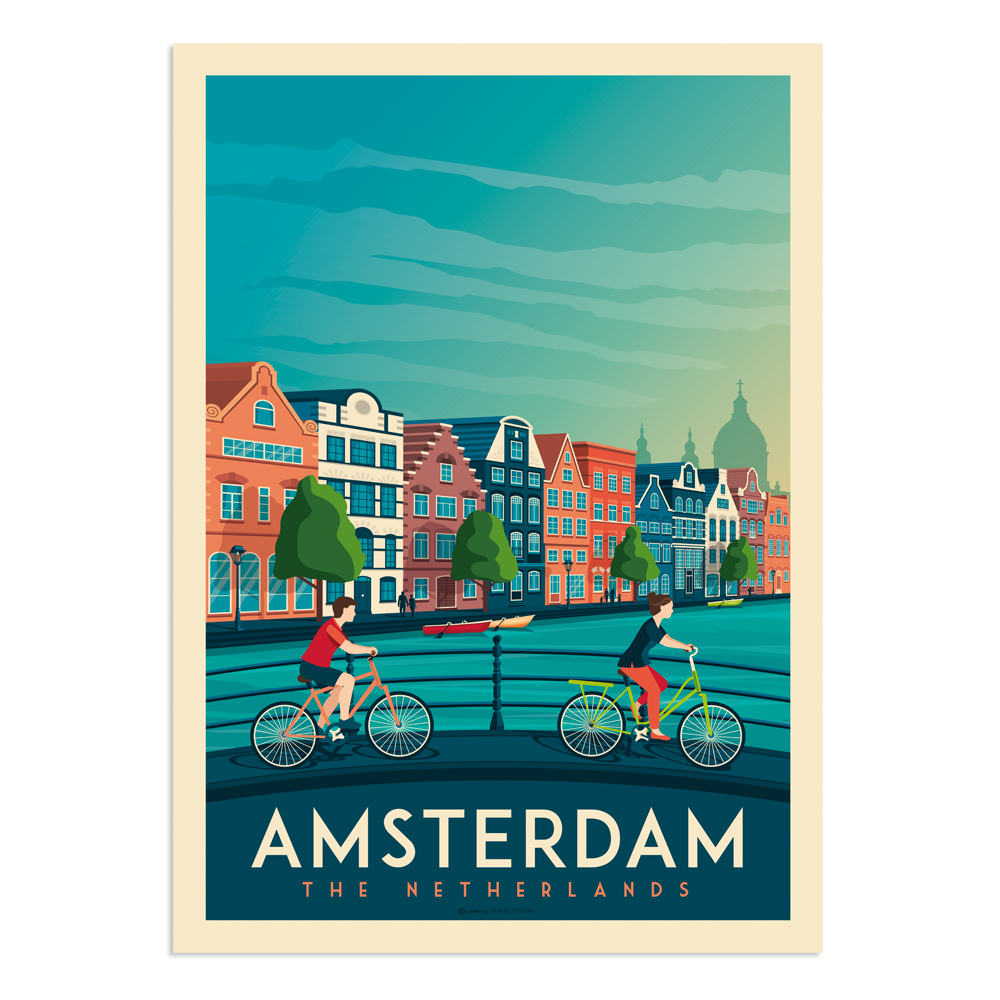 Affiche Amsterdam 50x70 cm (photo) Affiche Amsterdam 50x70 cm