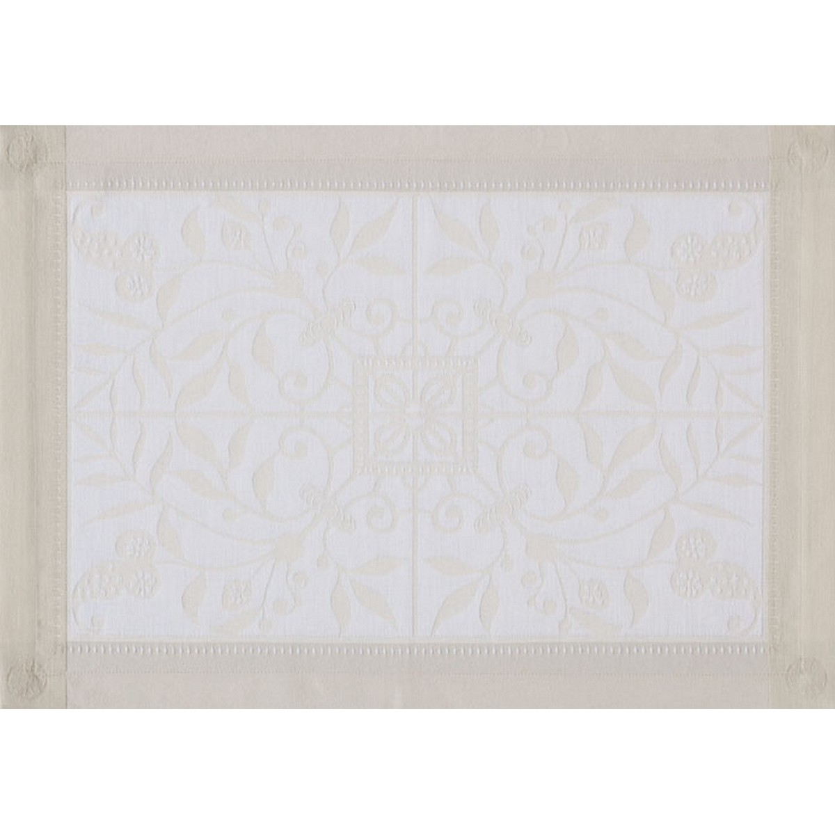 Set de table en coton ivoire 54 x 38 Set de table en coton ivoire 54 x 38