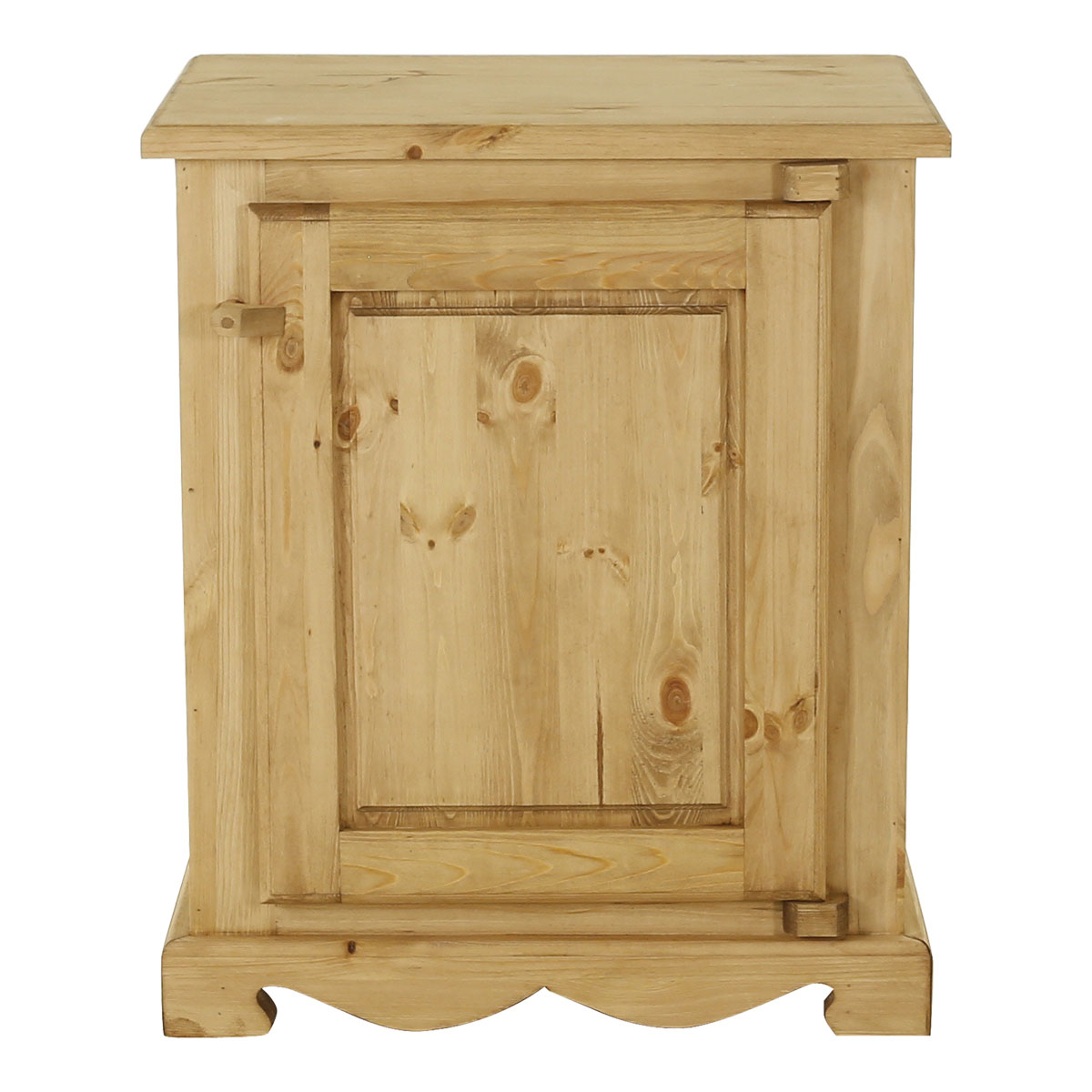 Confiturier rustique en pin 1 porte (photo) Confiturier rustique en pin 1 porte