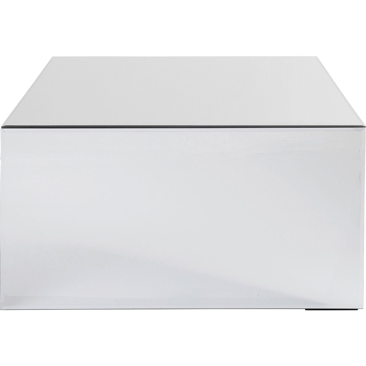 Table basse carrée en verre miroir 70x70