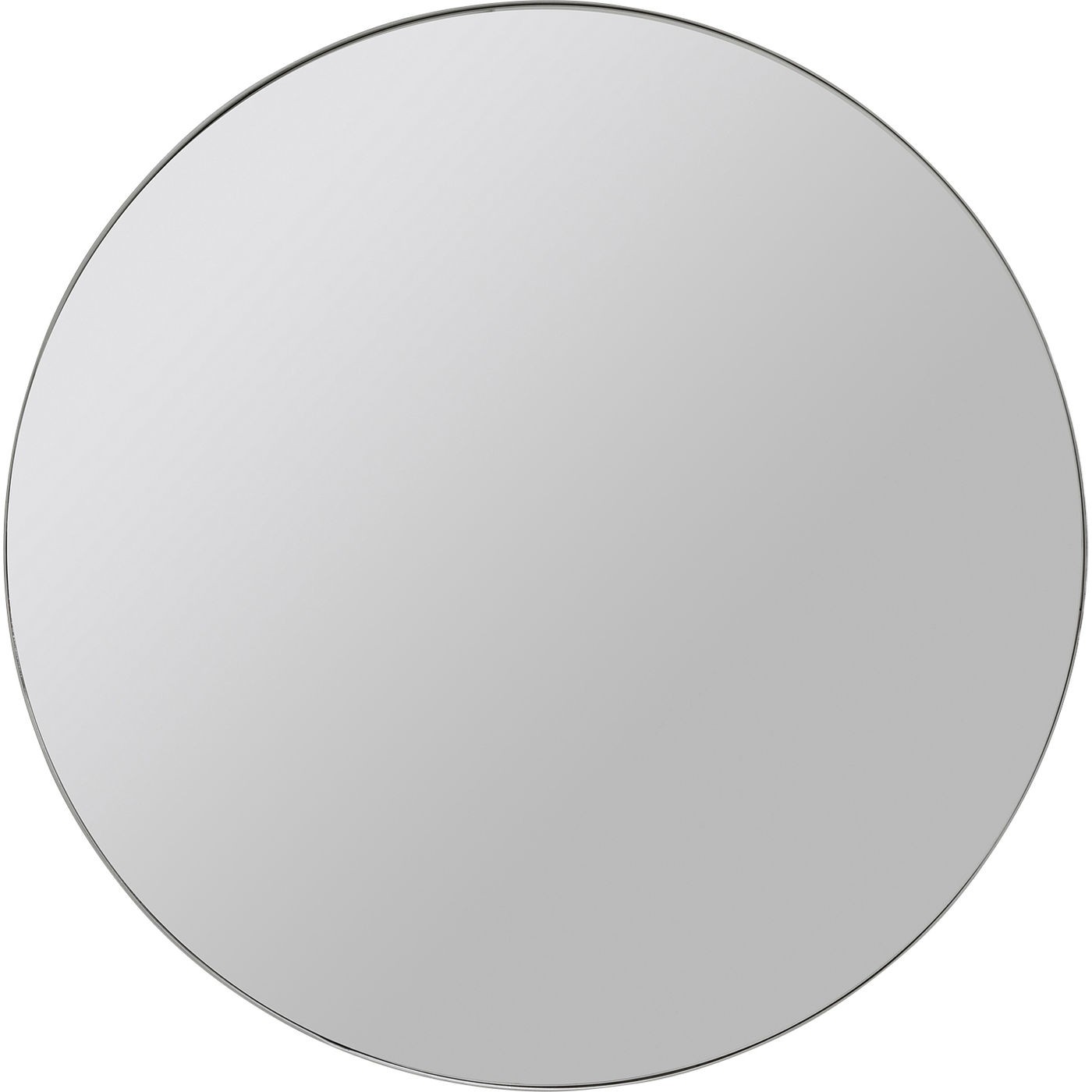 Miroir rond en métal chromé D60