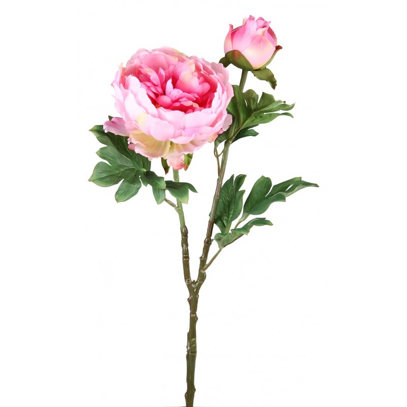 3 branches Pivoines roses artificielles 69cm 3 branches Pivoines roses artificielles 69cm