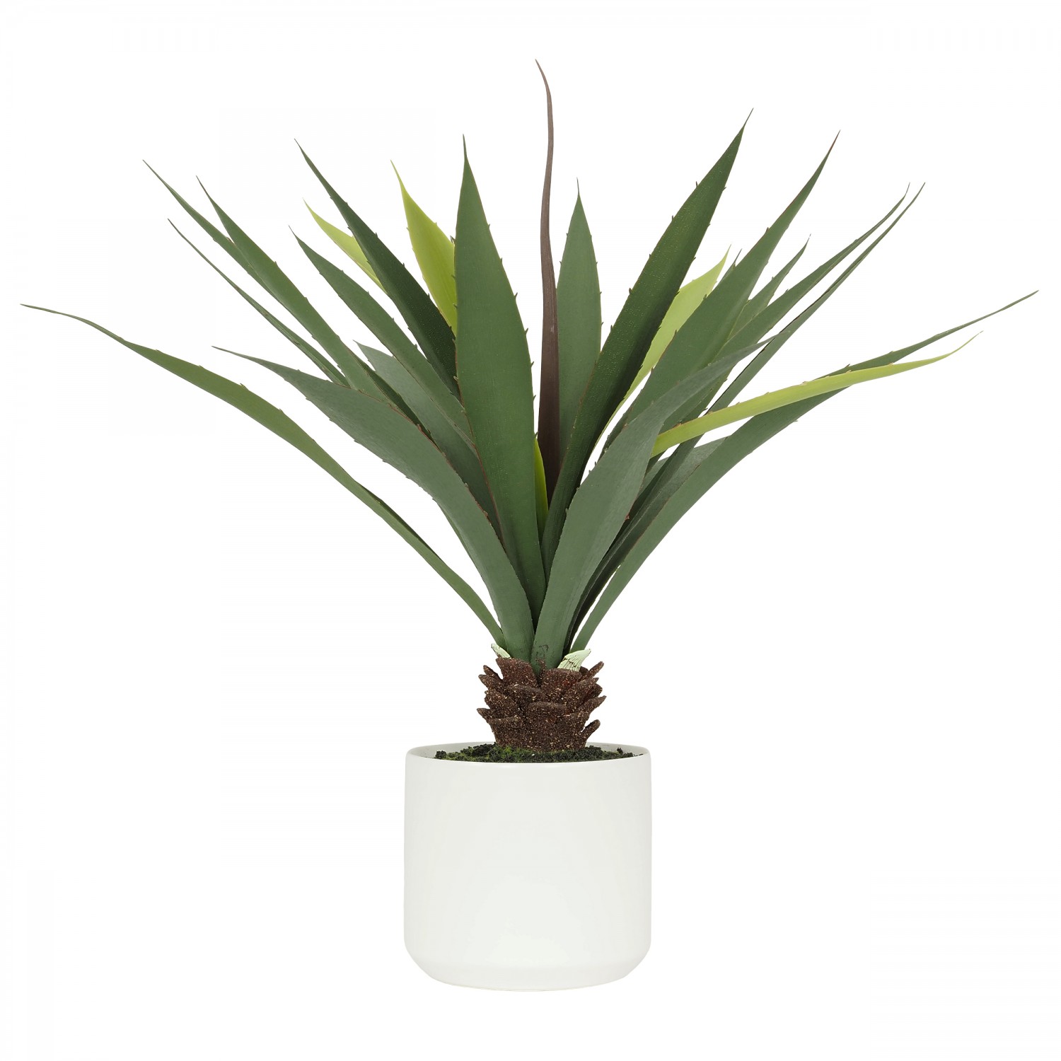 Aloe artificielle pot céramique blanc 50 cm Aloe artificielle pot céramique blanc 50 cm