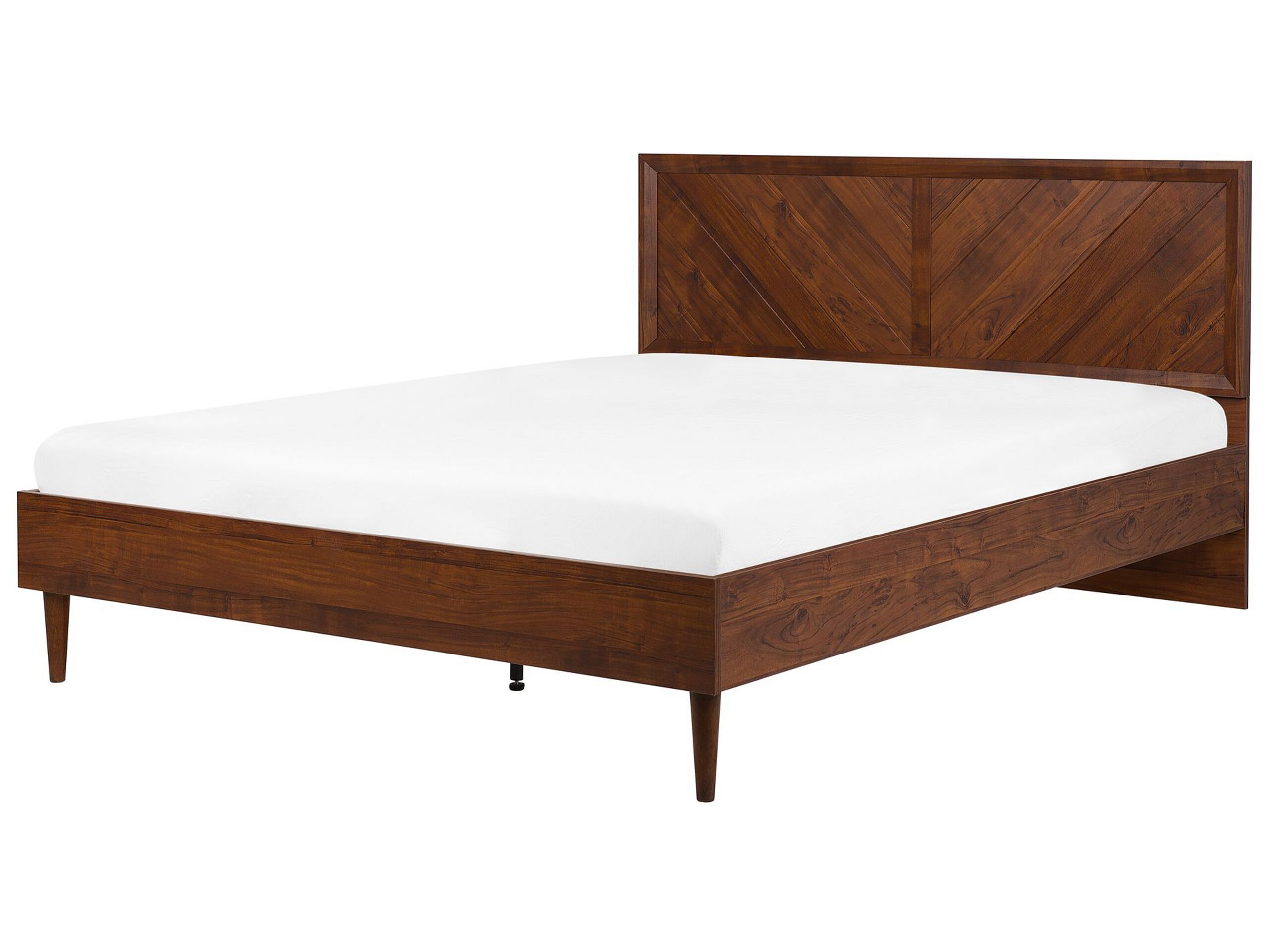 Lit 180 x 200 cm en bois foncé (photo) Lit 180 x 200 cm en bois foncé