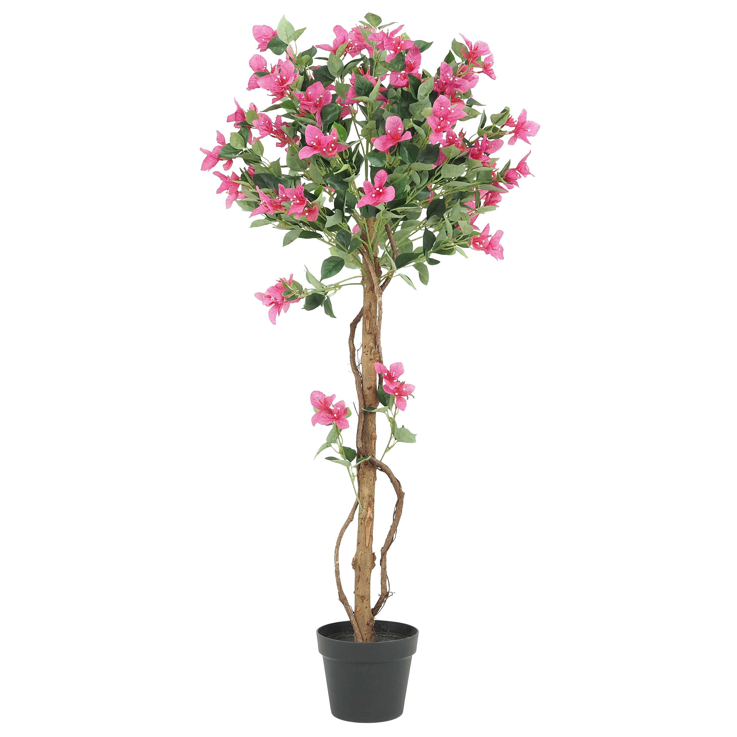 Bougainvillier artificiel fleuri 120 cm fleurs roses fuchsia