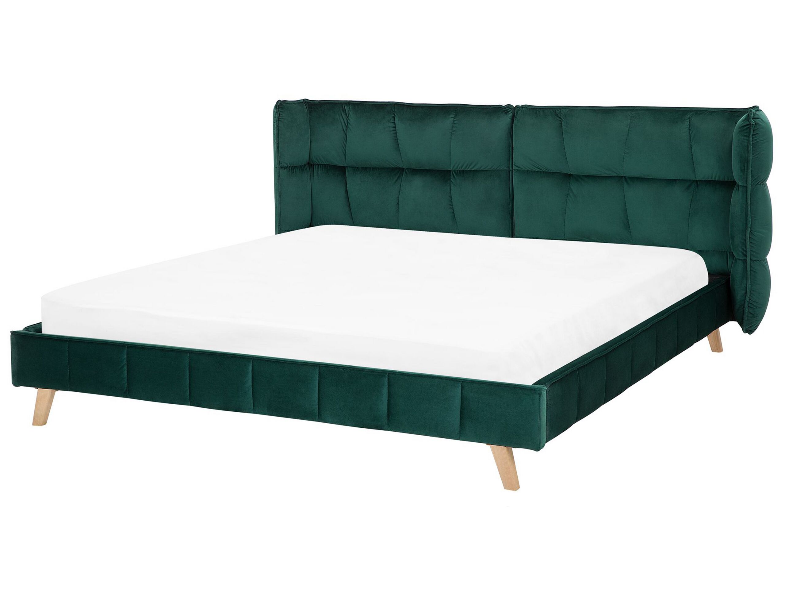 Lit vert foncé 180 x 200 cm (photo) Lit vert foncé 180 x 200 cm