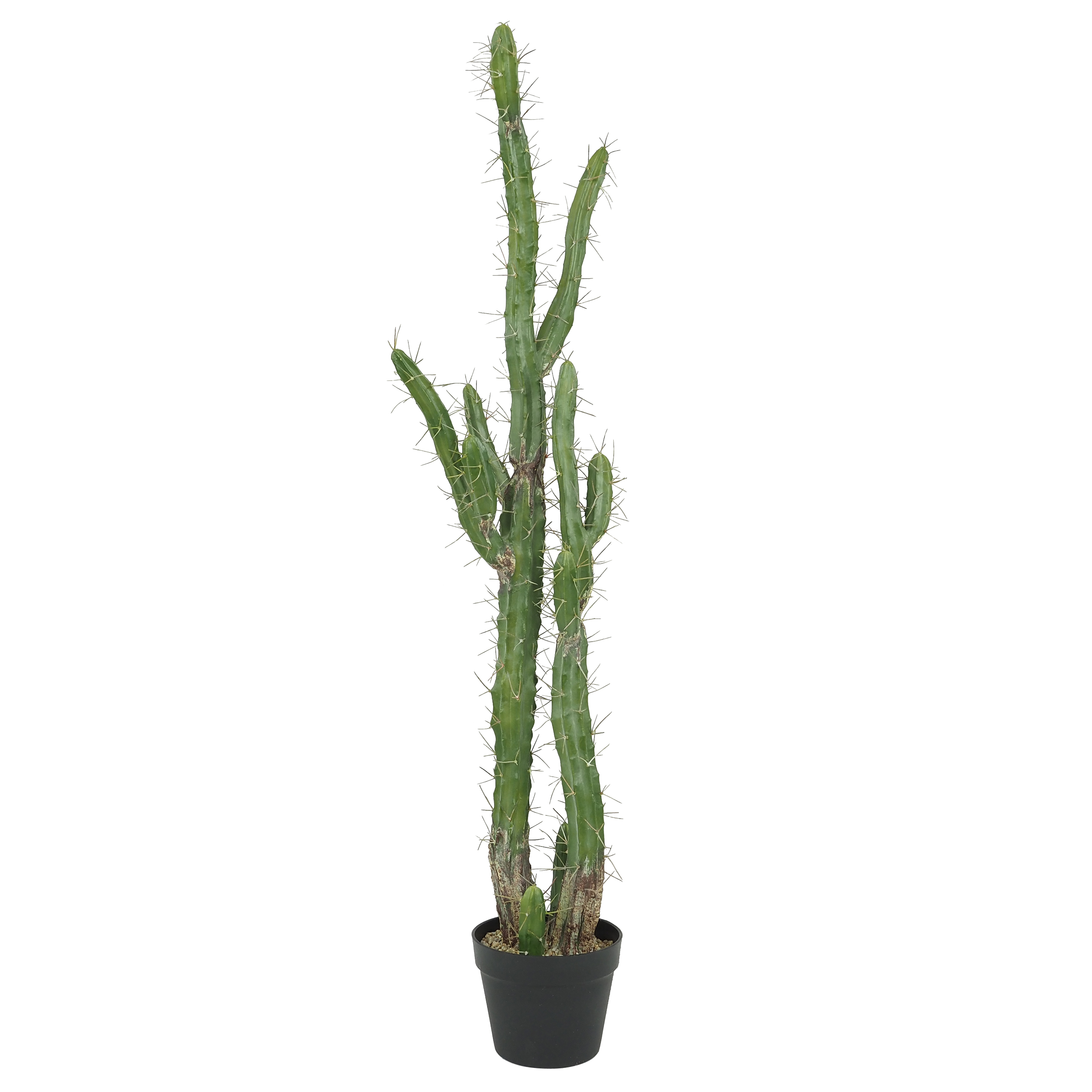 Cactus artificiel géant pot noir Plante verte artificielle 119 cm Cactus artificiel géant pot noir Plante verte artificielle 119 cm