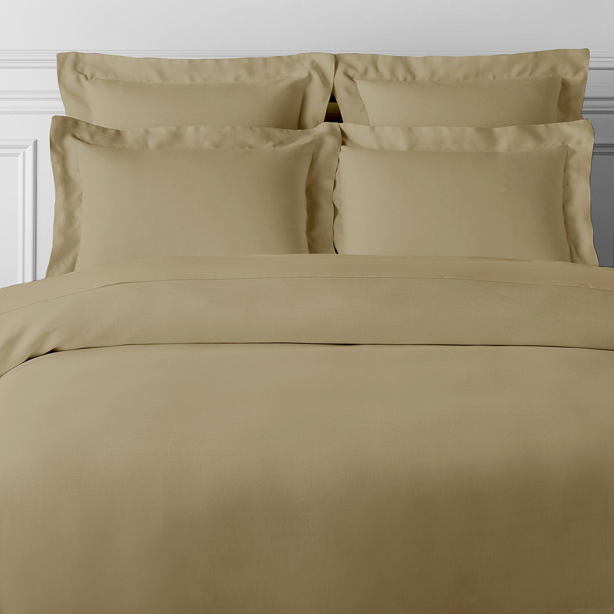 Housse de couette satin de coton 140X200 cm beige