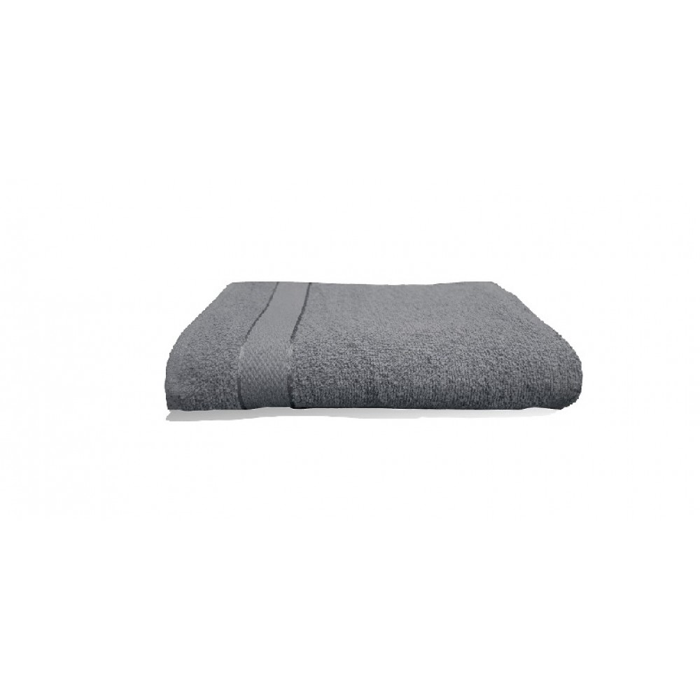 Drap de bain 70x130 cm 380gr/m2 gris (photo) Drap de bain 70x130 cm 380gr/m2 gris