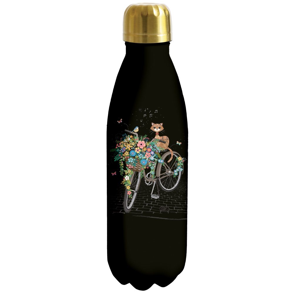 Bouteille isotherme en inox chats 500ml