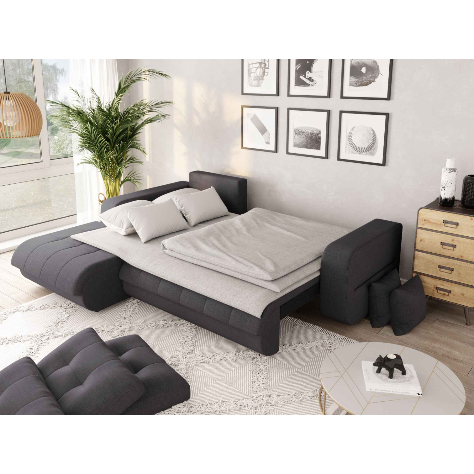 suzie - Canapé convertible Gris - Vue supplémentaire 2