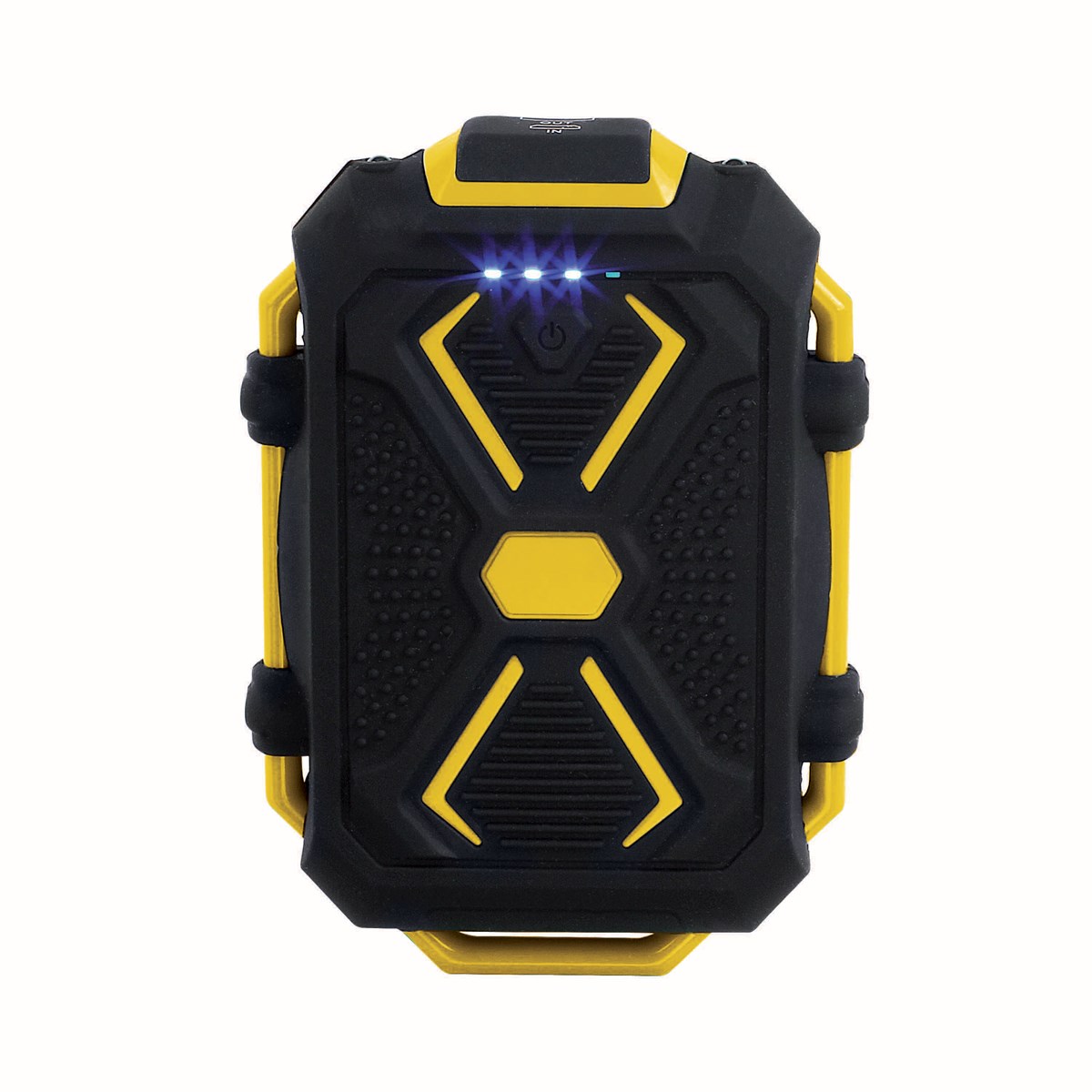 Batterie de secours anti-choc en silicone jaune (photo) Batterie de secours anti-choc en silicone jaune