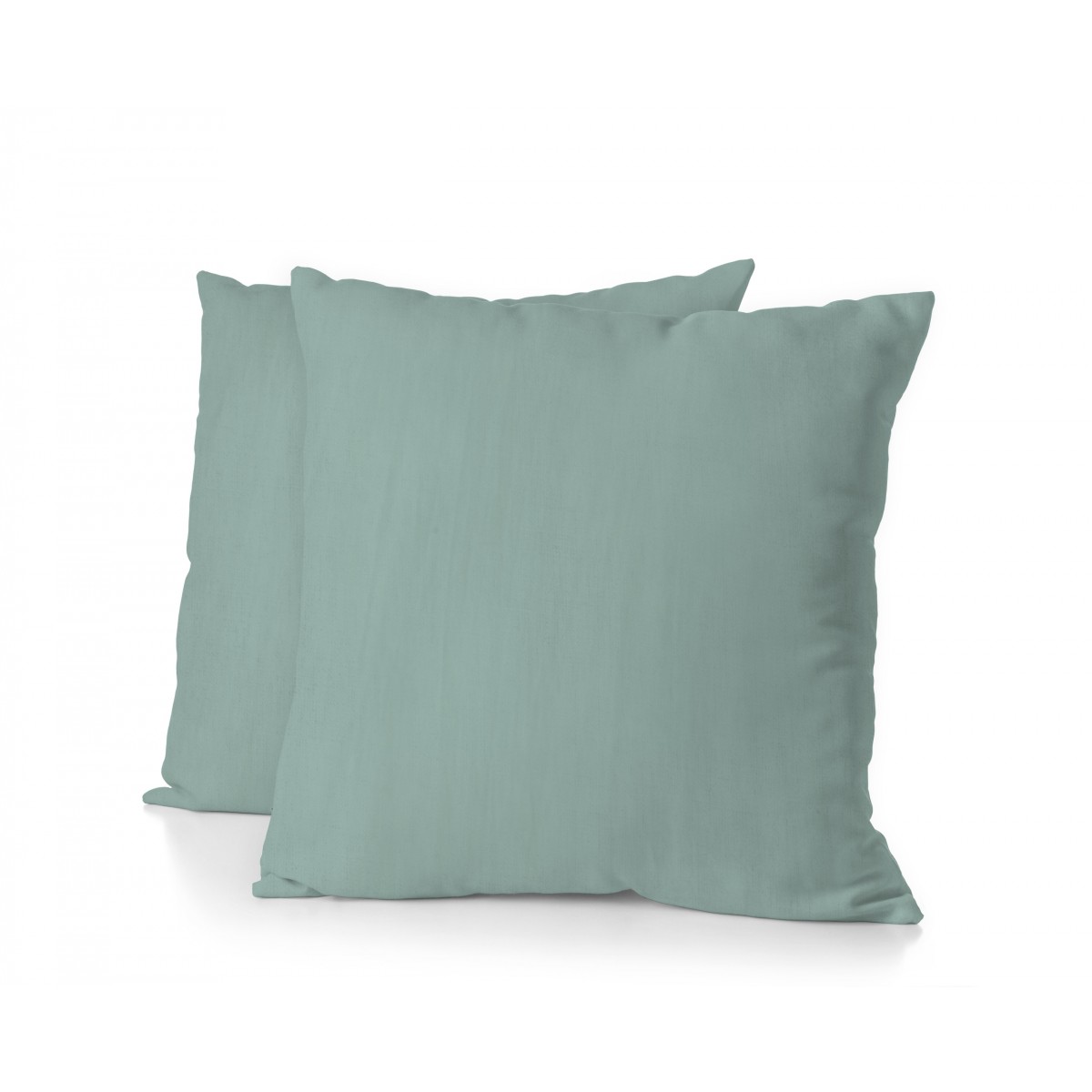 Lot de 2 taies carrées 100% Lin Lavé Bleu 65x65cm Lot de 2 taies carrées 100% Lin Lavé Bleu 65x65cm