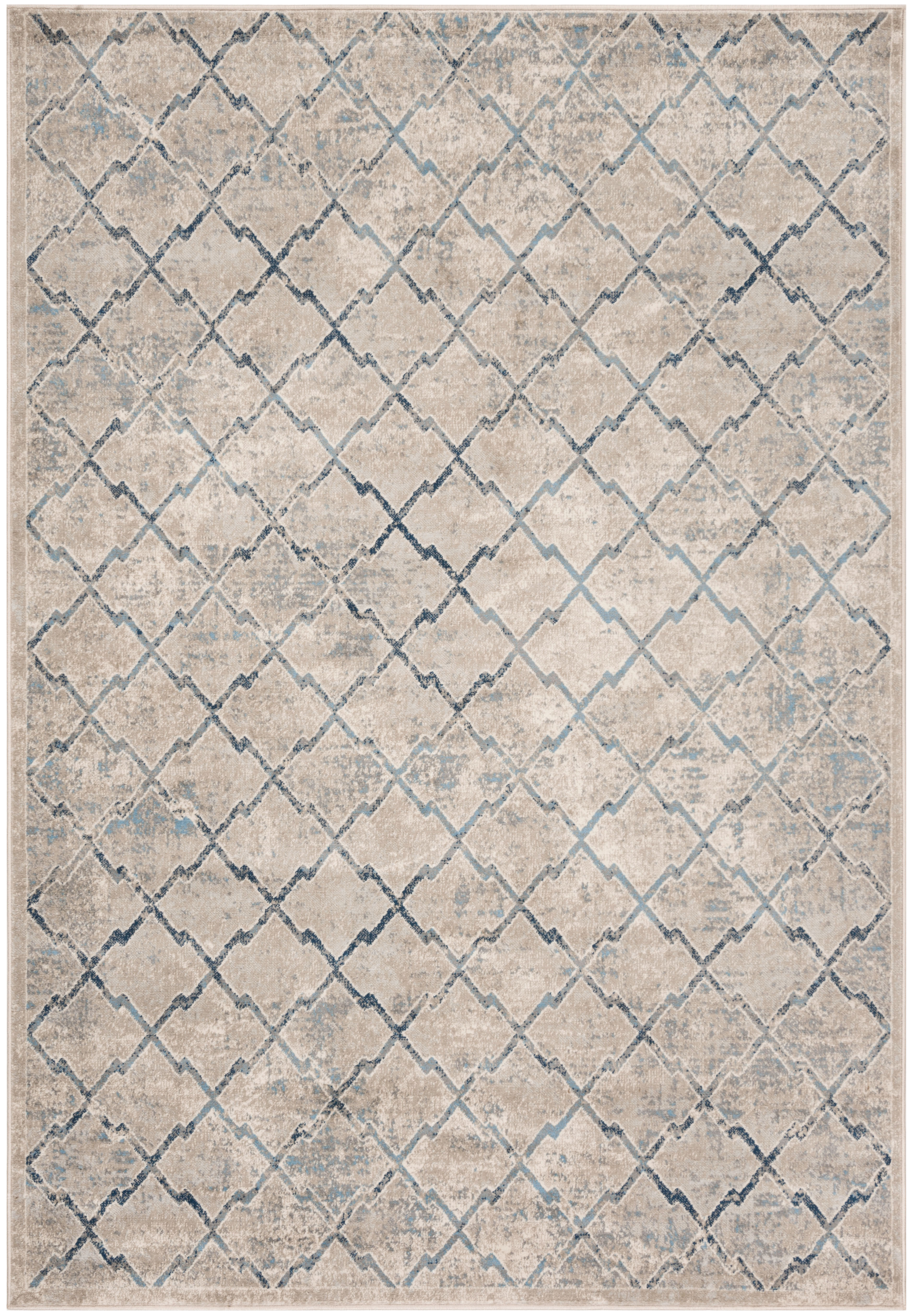 Tapis de salon classique gris clair et bleu 200x300 Tapis de salon classique gris clair et bleu 200x300