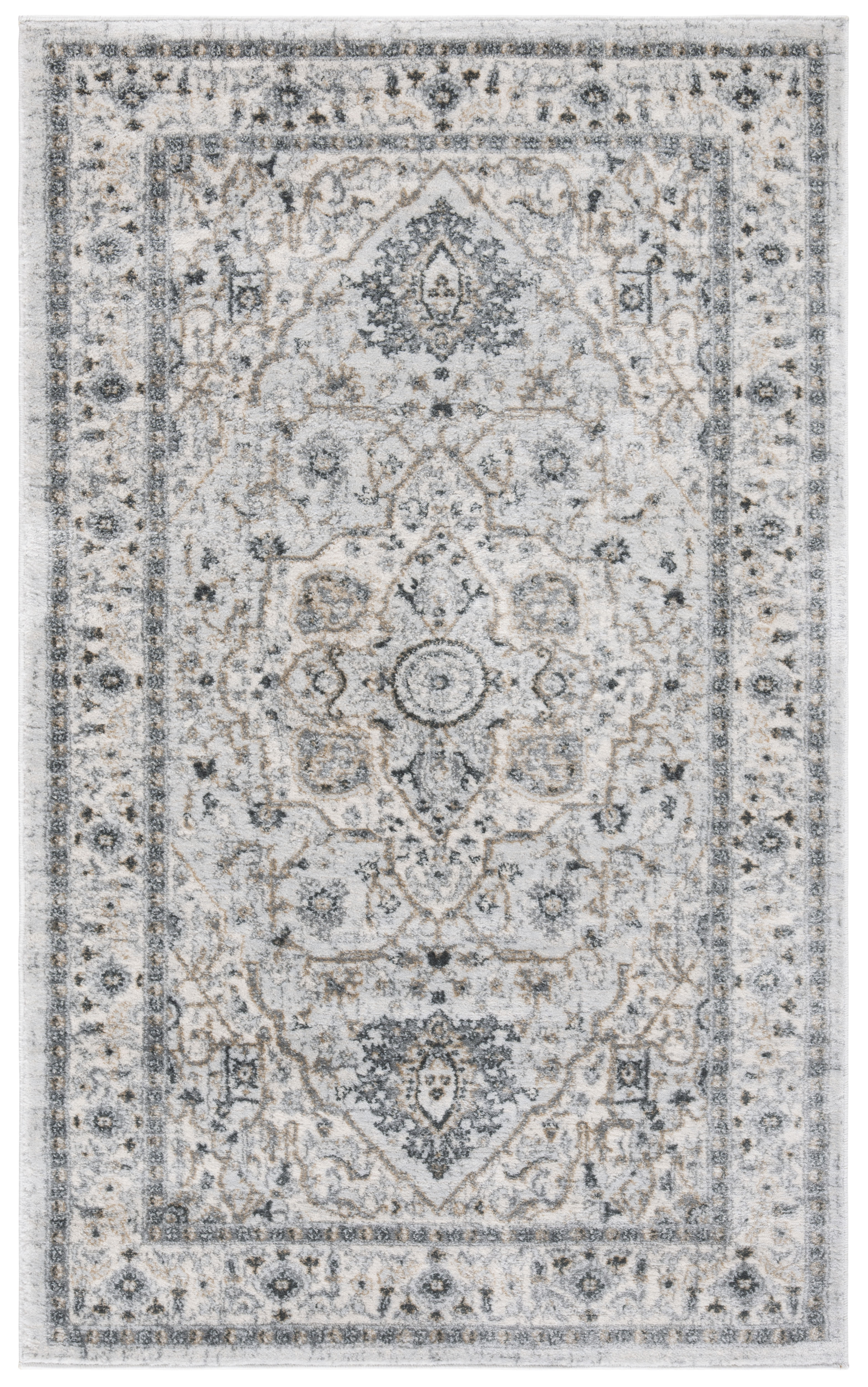 Tapis de salon classique gris clair et gris 120x180 Tapis de salon classique gris clair et gris 120x180