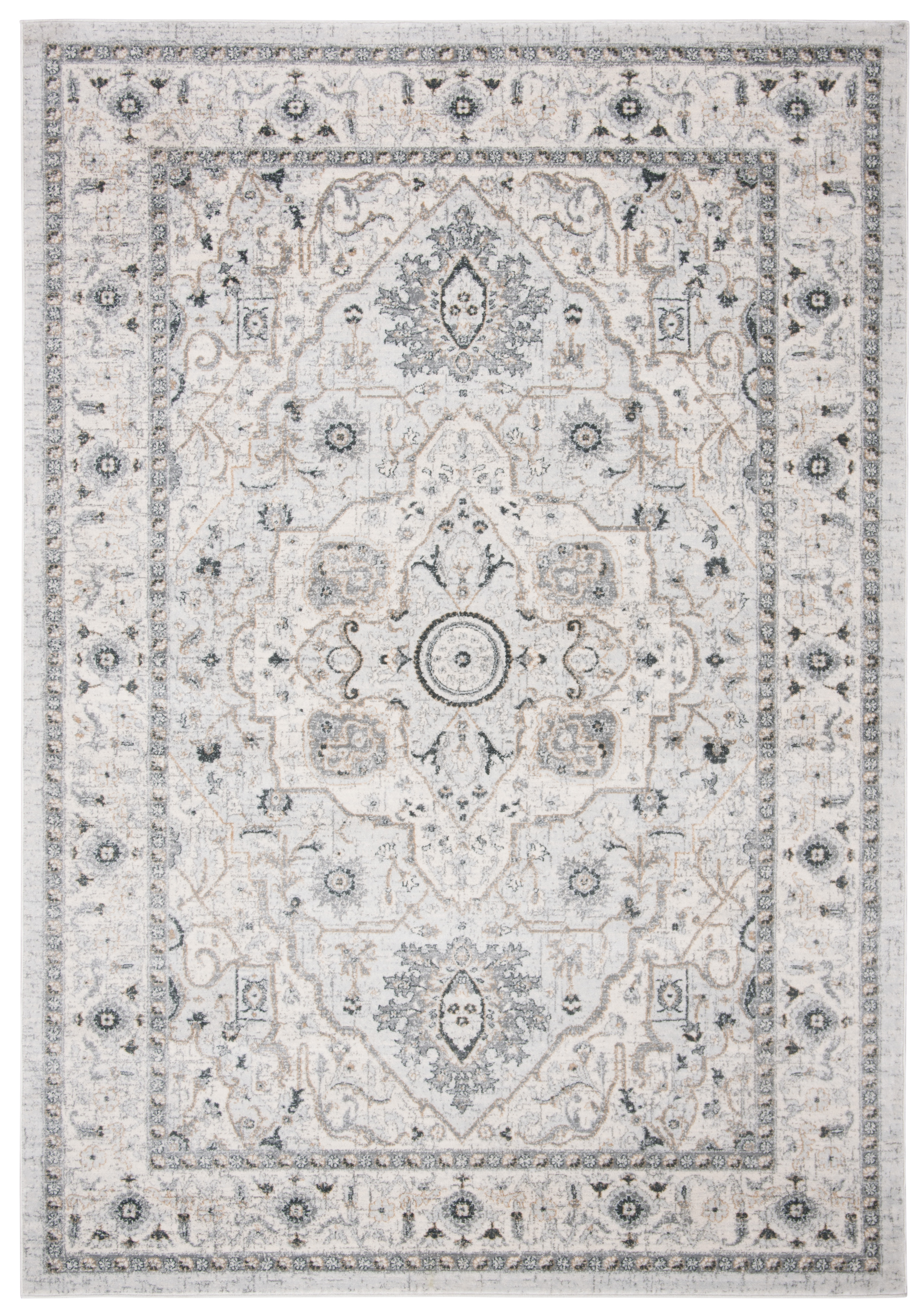 Tapis de salon classique gris clair et gris 200x300 Tapis de salon classique gris clair et gris 200x300
