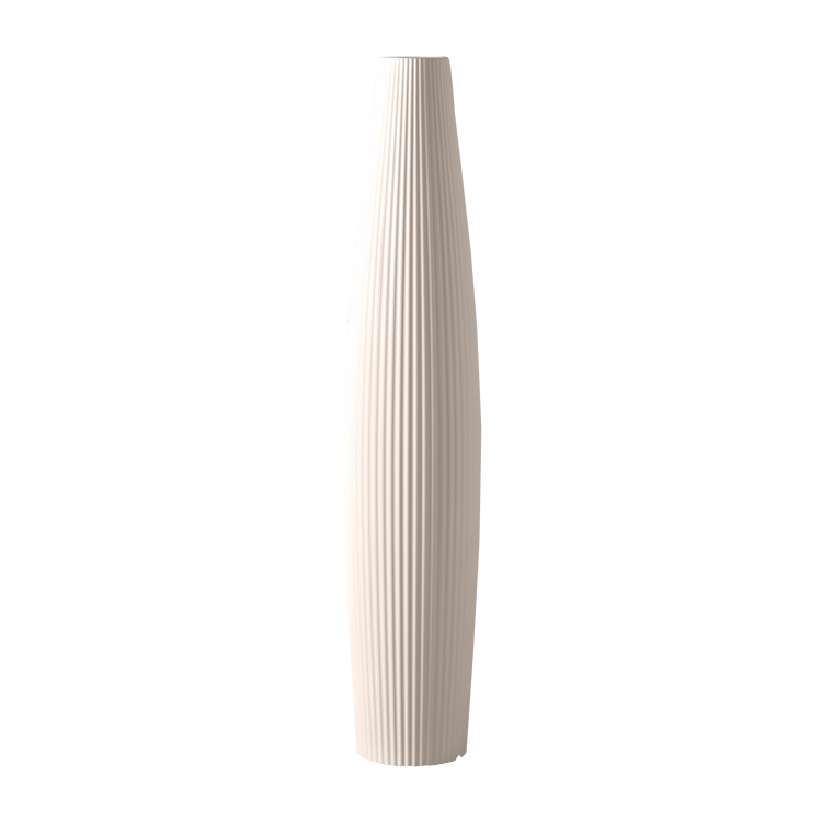 Pot à fleur en résine recyclable gris tourterelle D28cm