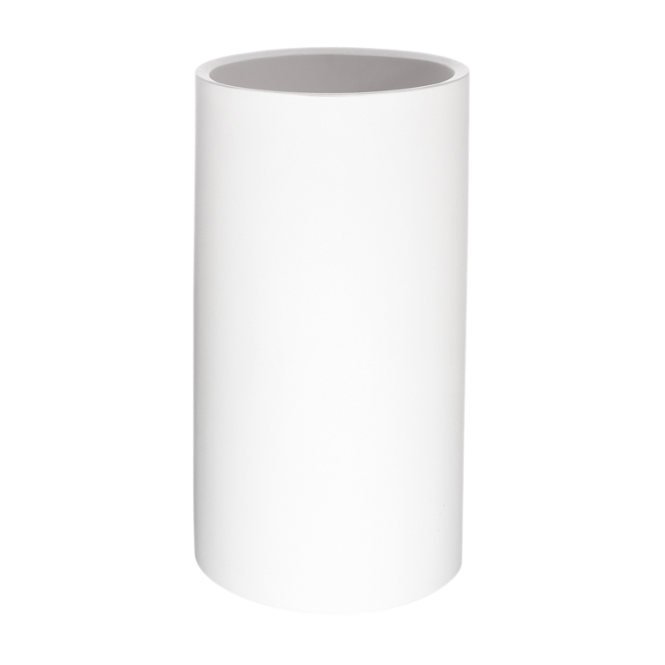 Pot et porte-parapluie en résine recyclable blanc L32cm