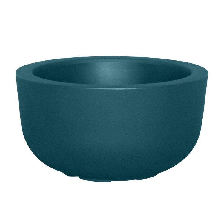 Pot à fleur en résine recyclable vert paon D47cm