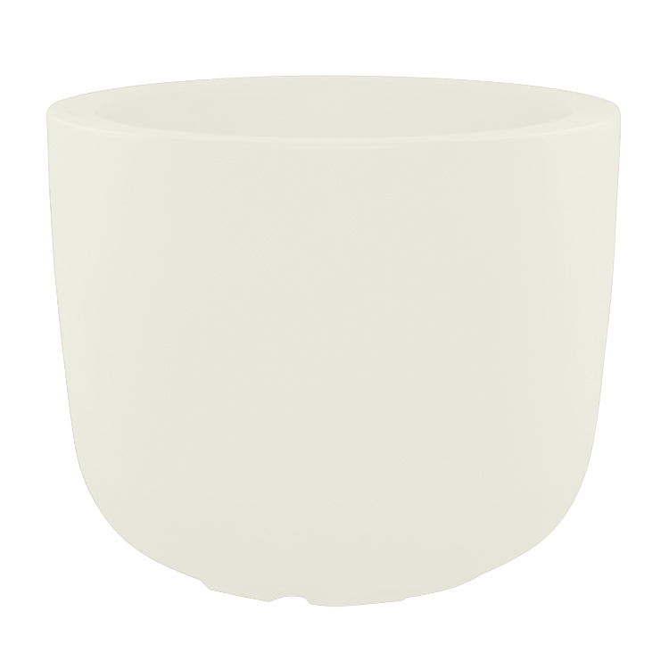 Pot à fleur en résine recyclable Blanc D70cm