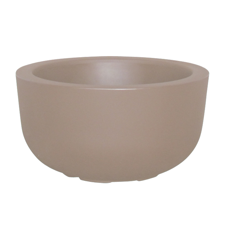 Pot à fleur en résine recyclable gris tourterelle D47cm
