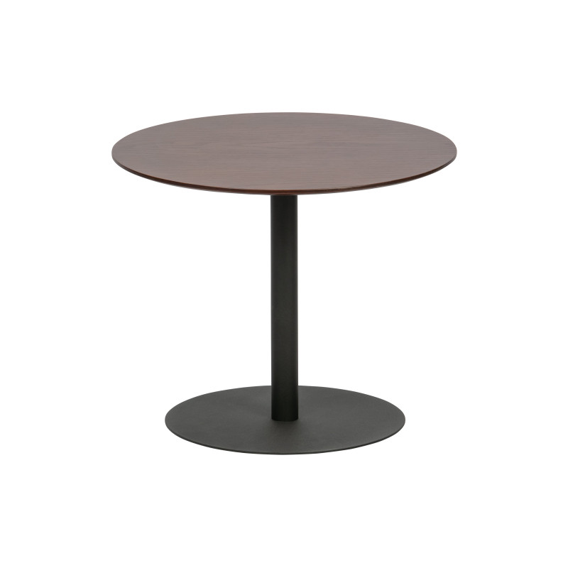 Table basse en métal et bois D48cm