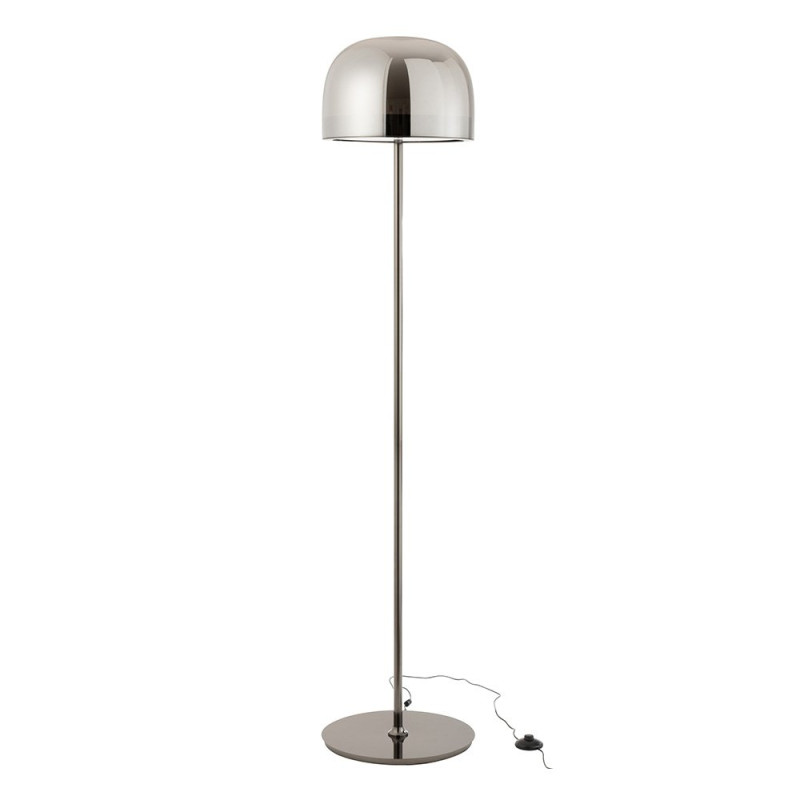 Lampadaire minimaliste en verre et métal (photo) Lampadaire minimaliste en verre et métal