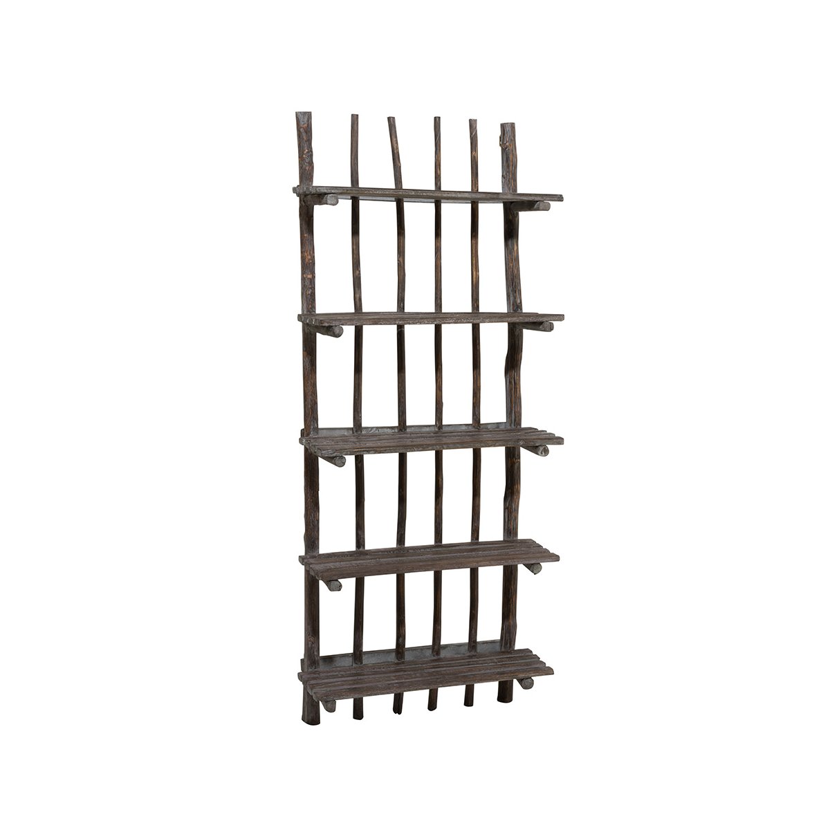 Grande étagère murale en bois rustique