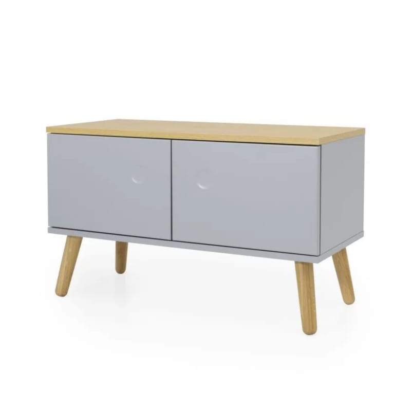 Petit meuble de rangement en bois Gris
