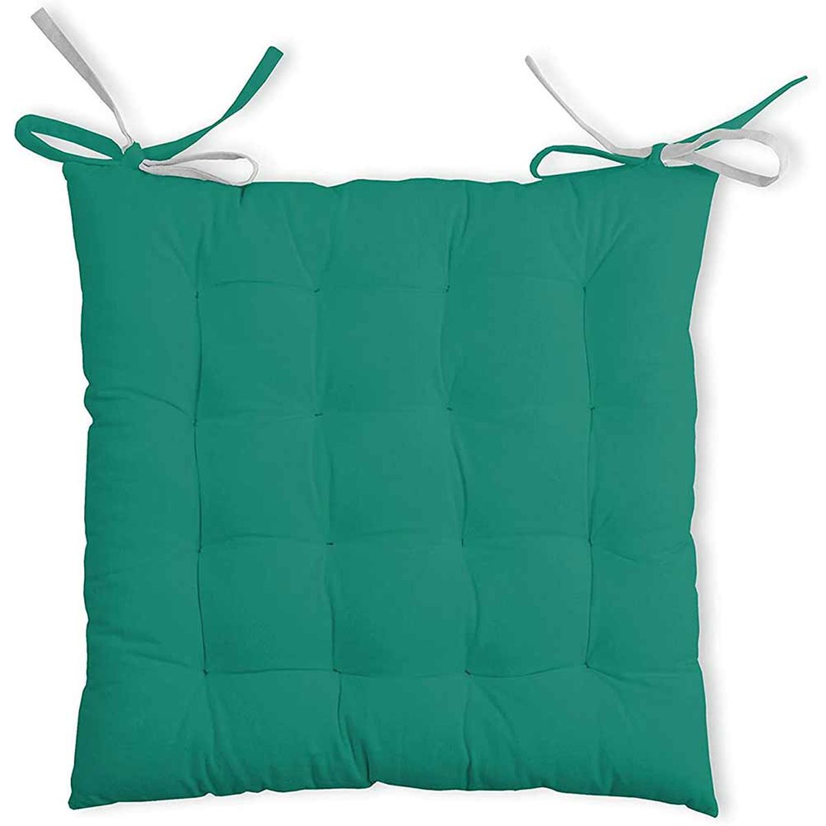 Coussin de chaise 2 faces émeraude 40x40 Coussin de chaise 2 faces émeraude 40x40