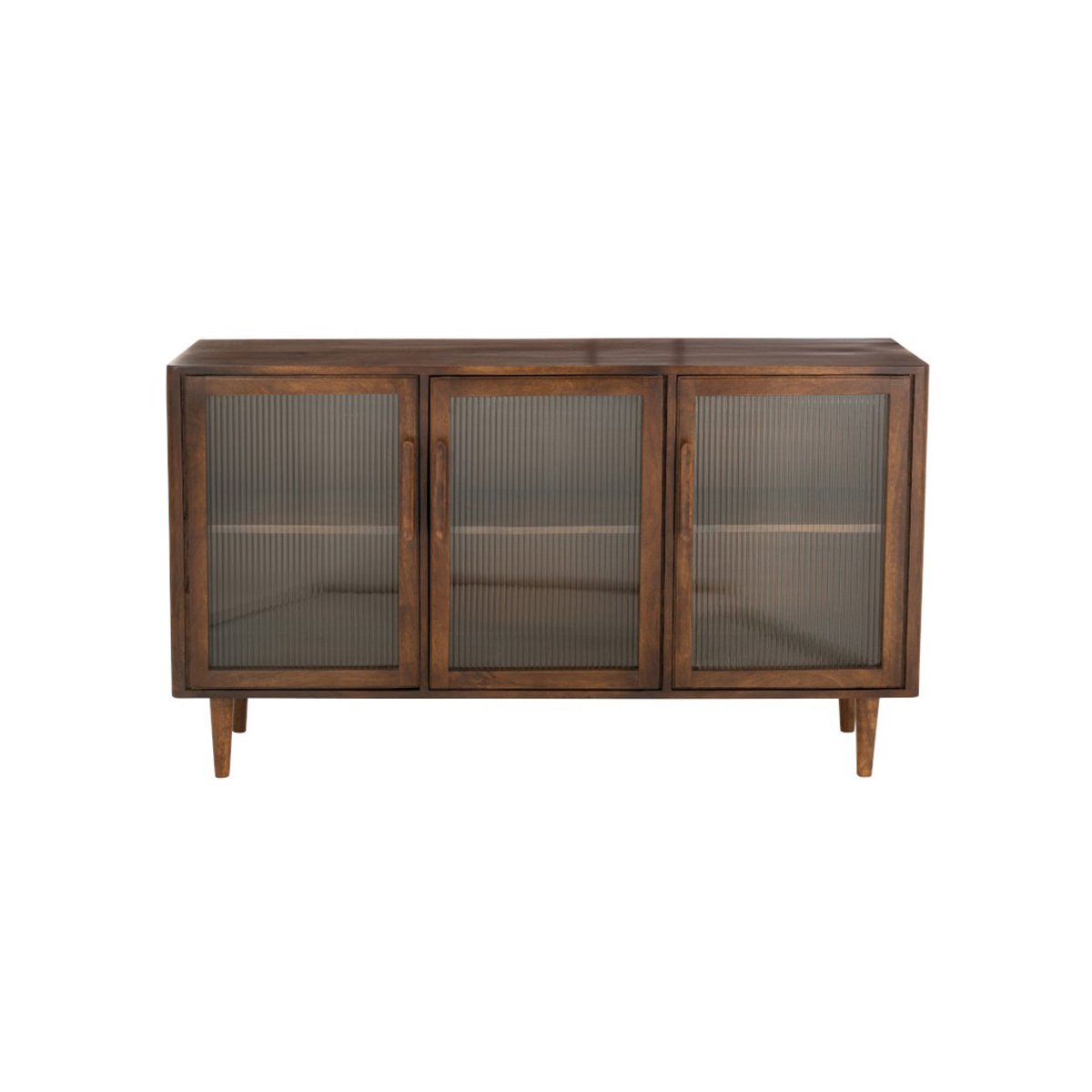 Buffet bas 3 portes bois de manguier - Marron