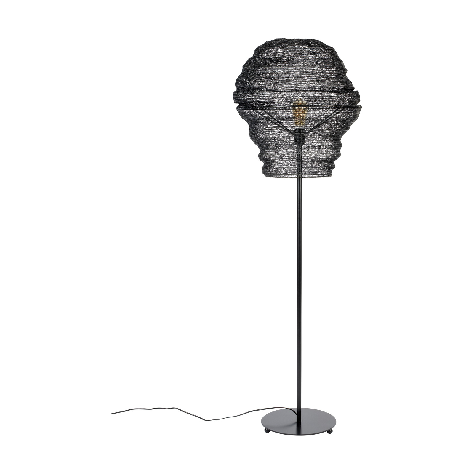 Lampadaire en fer noir