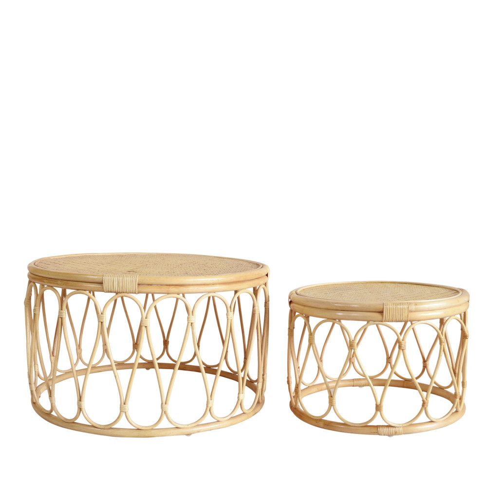 2 tables basses en rotin 2 tables basses en rotin