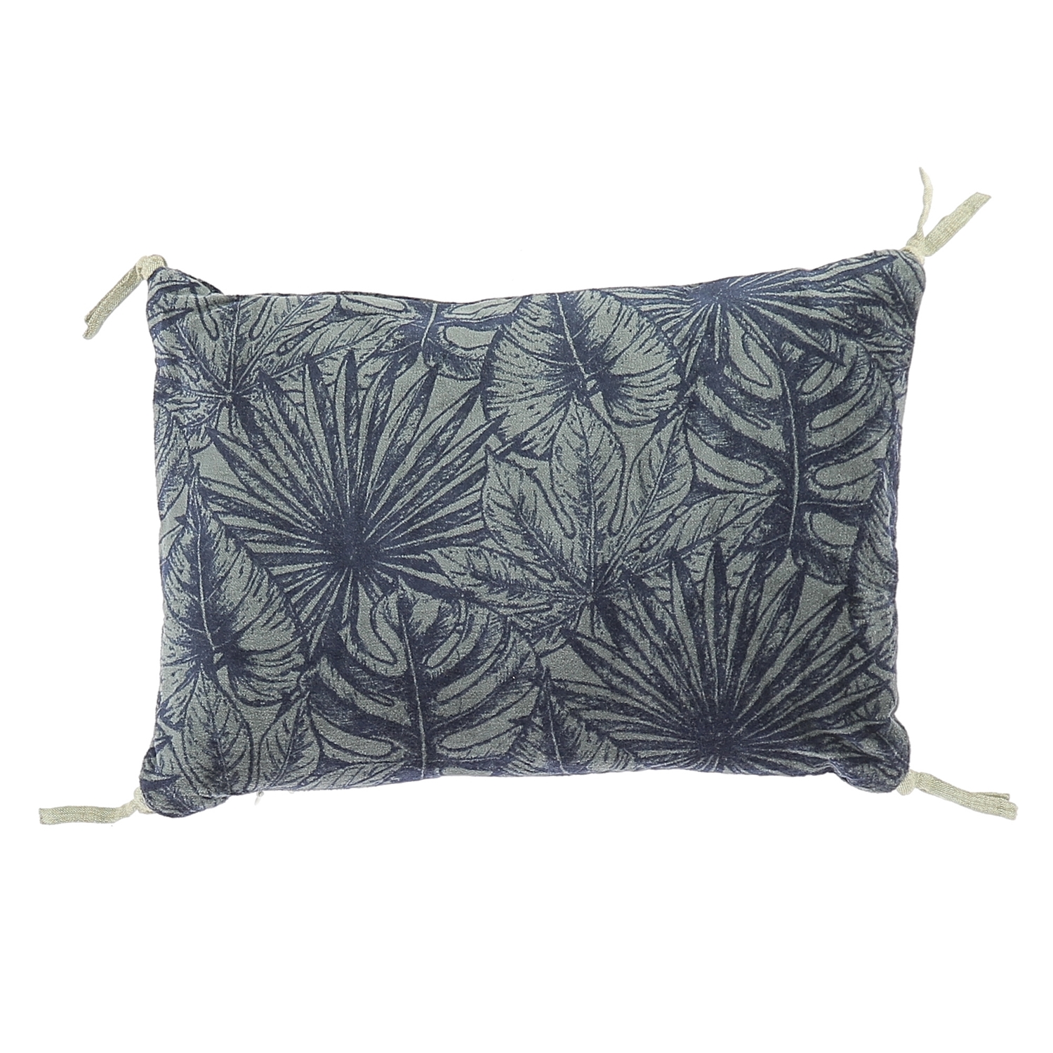 Coussin en velours de coton imprimé 25x35 cm plomb Coussin en velours de coton imprimé 25x35 cm plomb