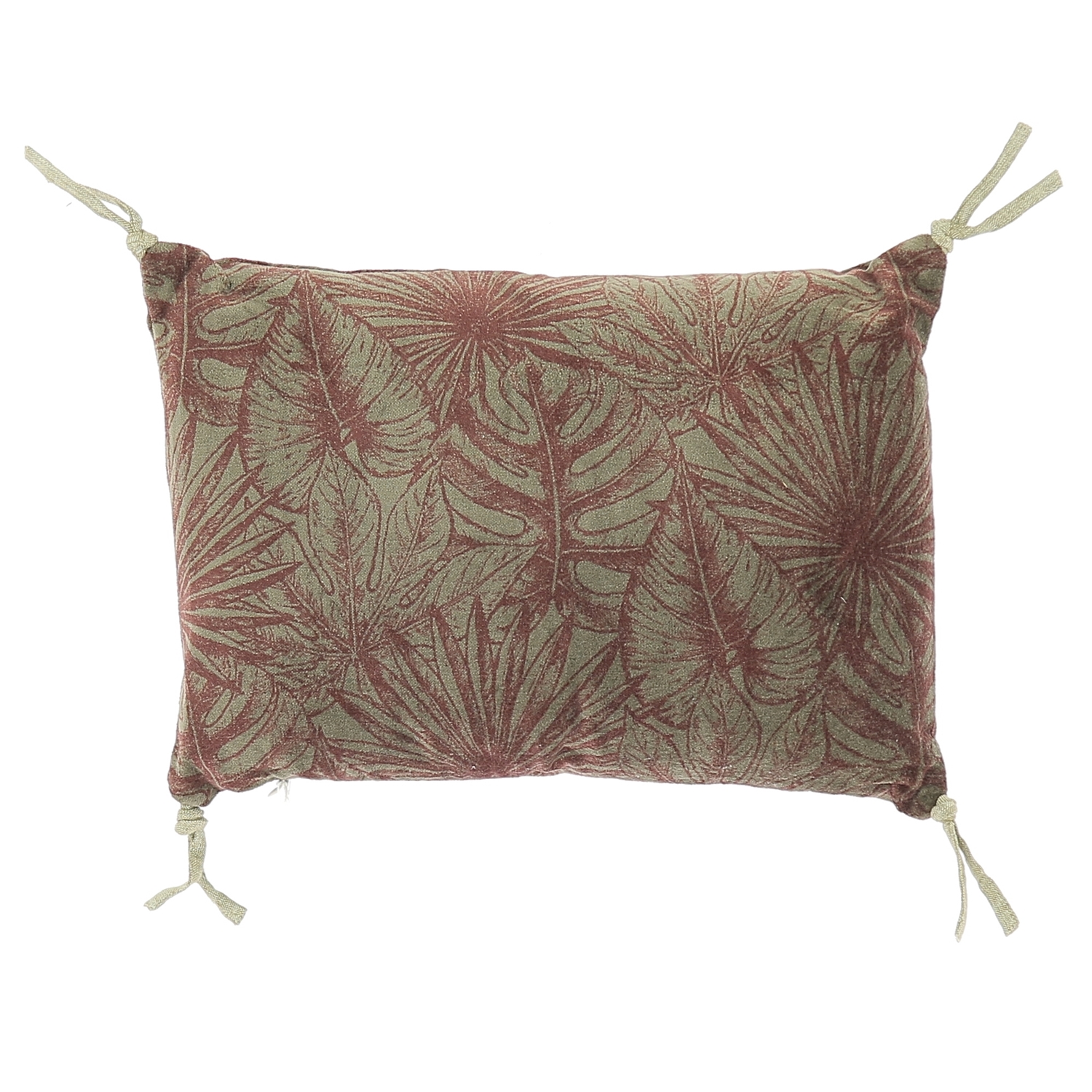 Coussin en velours de coton imprimé 25x35 cm rubis Coussin en velours de coton imprimé 25x35 cm rubis