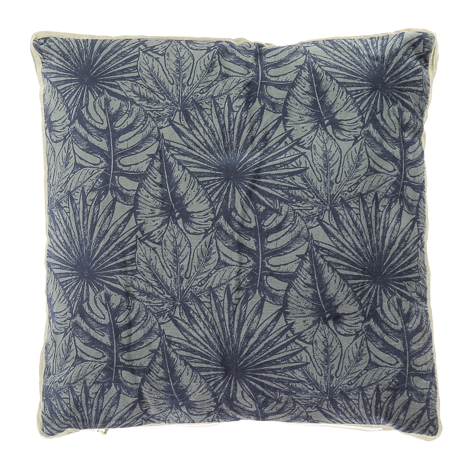 Coussin en velours de coton imprimé 45x45 cm plomb Coussin en velours de coton imprimé 45x45 cm plomb