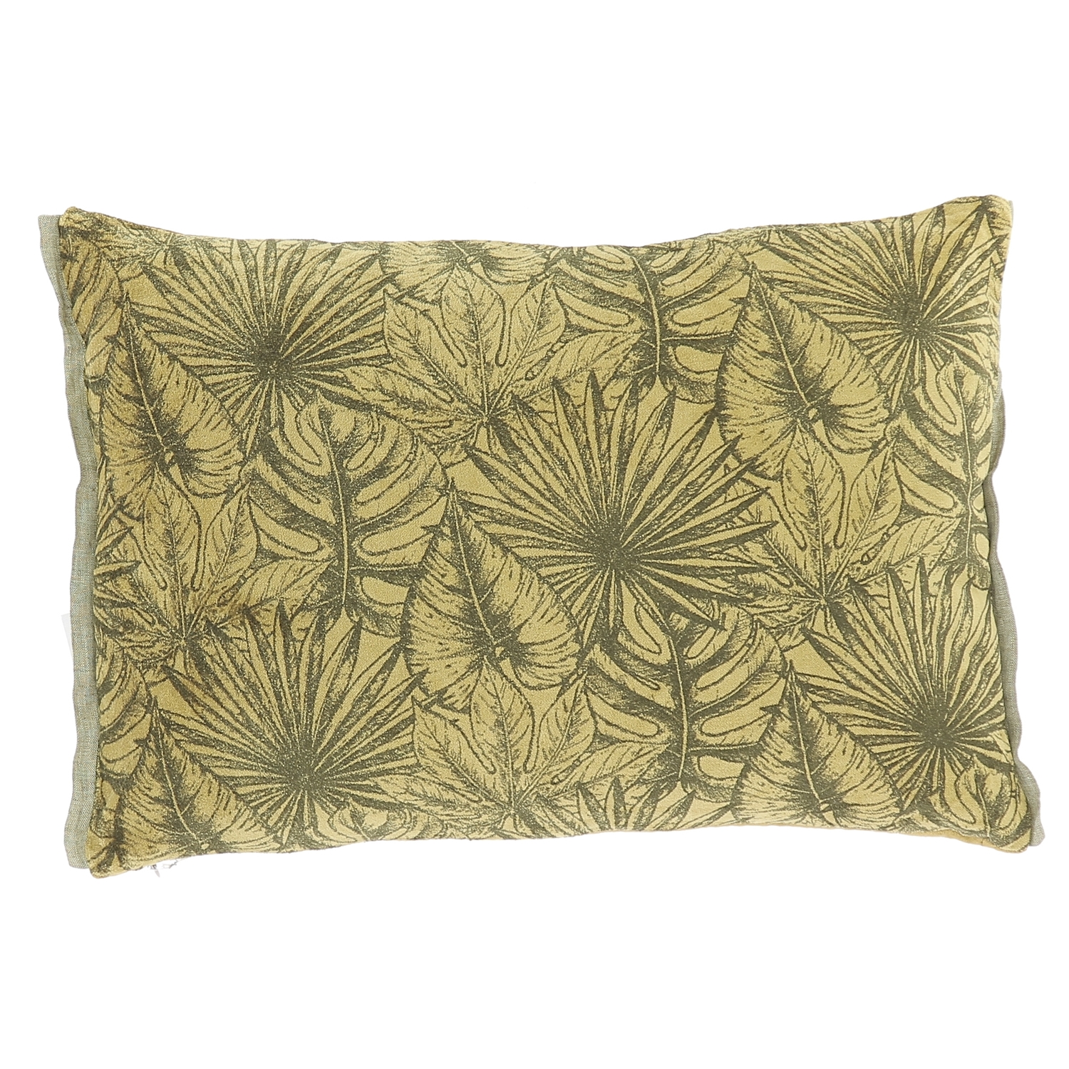 Coussin en velours de coton imprimé 35x50 cm curry Coussin en velours de coton imprimé 35x50 cm curry