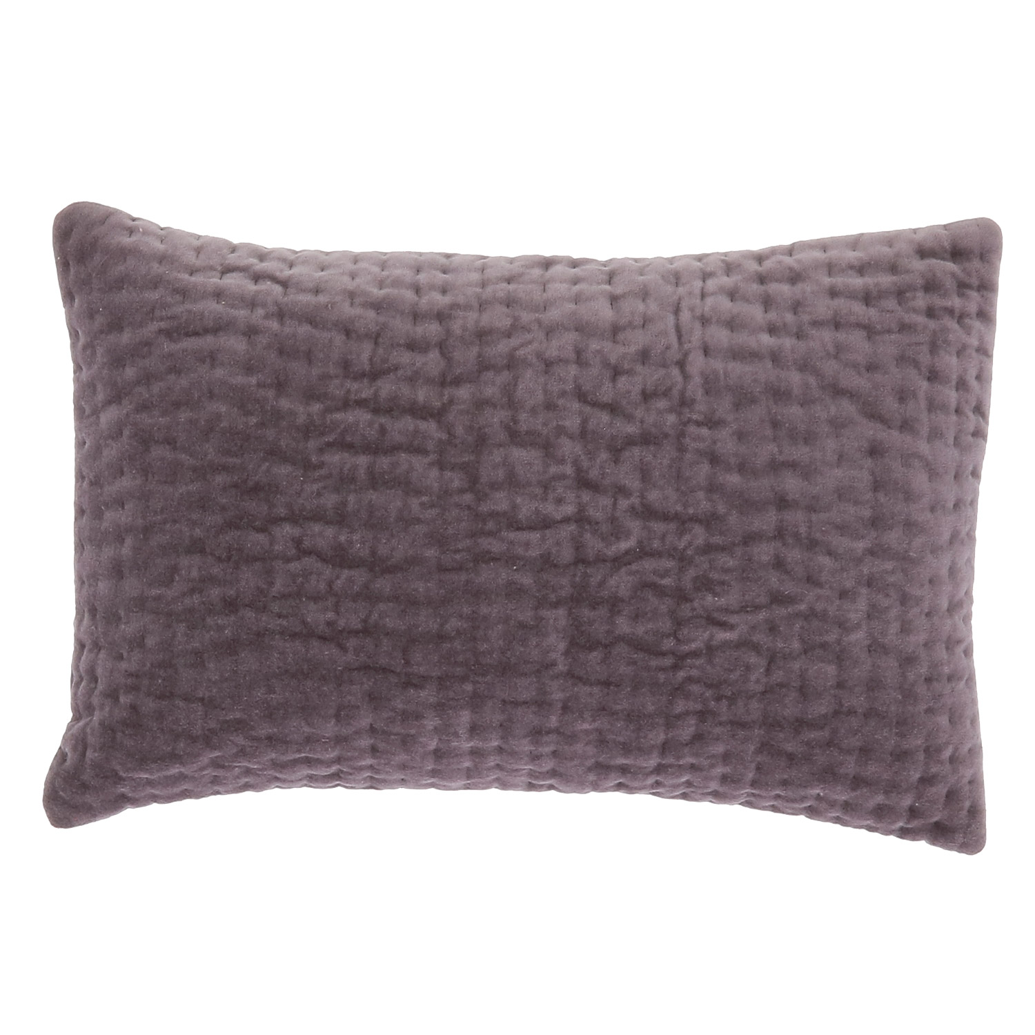 Coussin en velours de coton 30x45 cm violette Coussin en velours de coton 30x45 cm violette