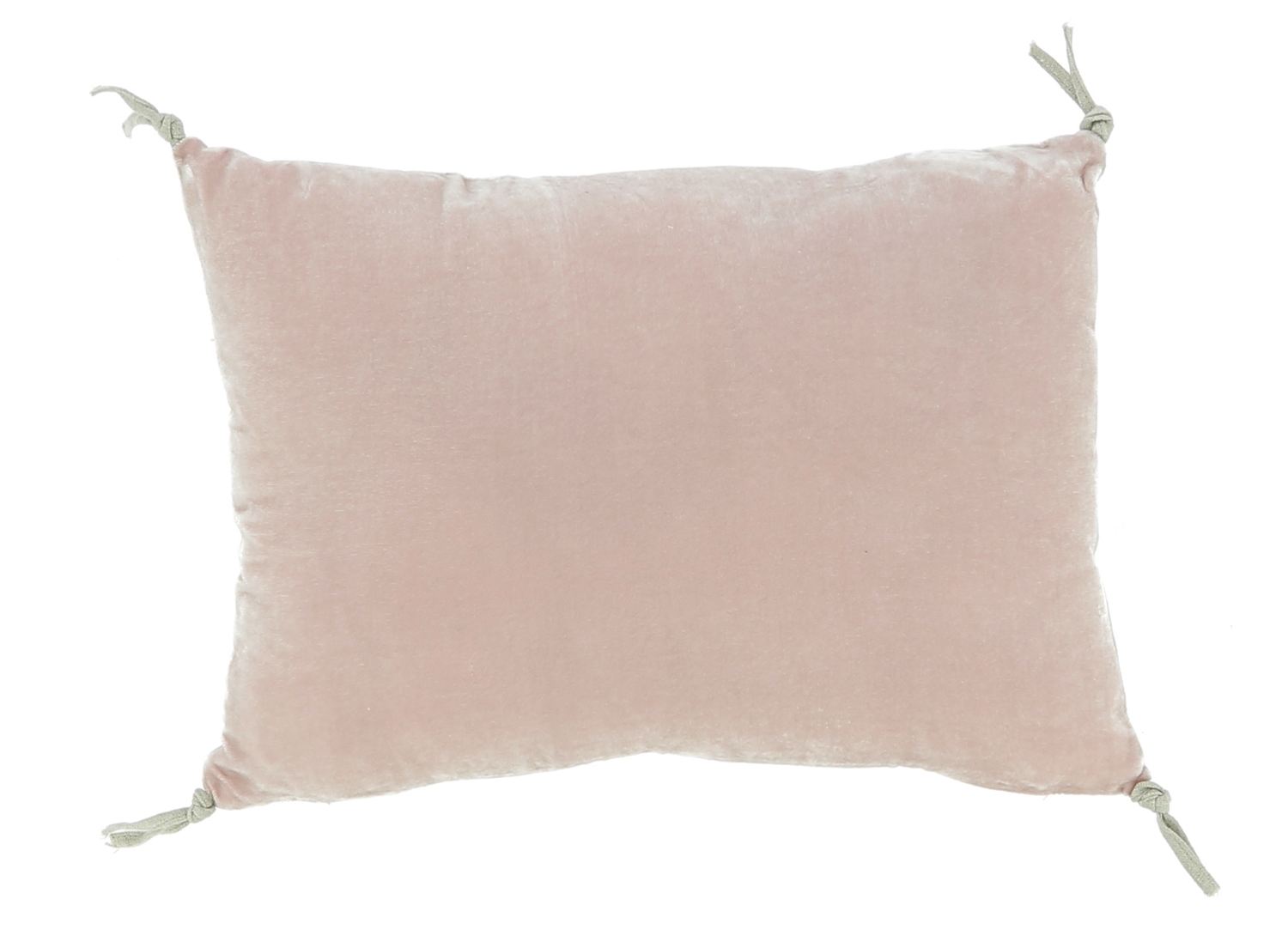Coussin 25x35 cm en velours de soie rose poudre Coussin 25x35 cm en velours de soie rose poudre